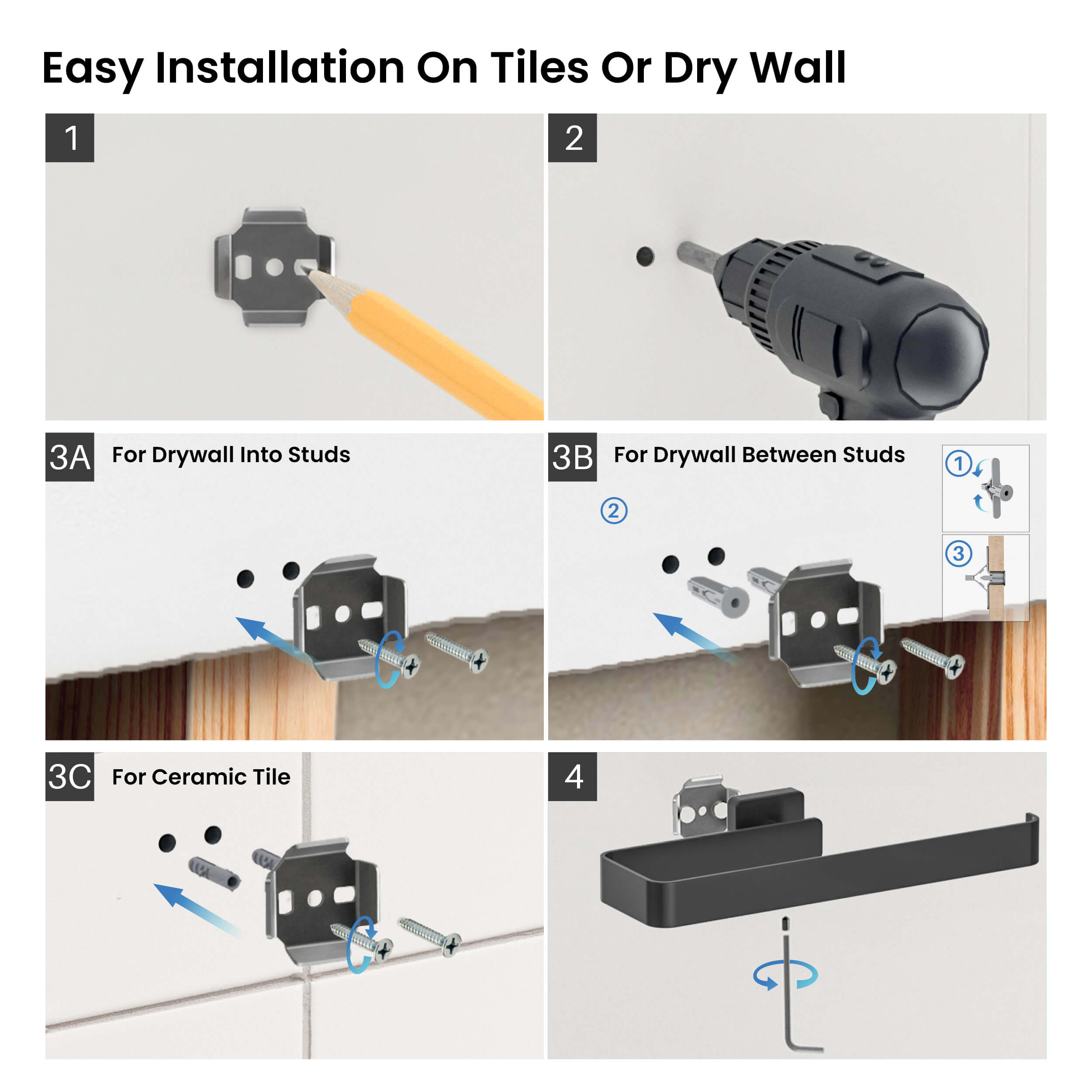 Fusion 10 inch Bathroom Towel Bar - CBA-1603