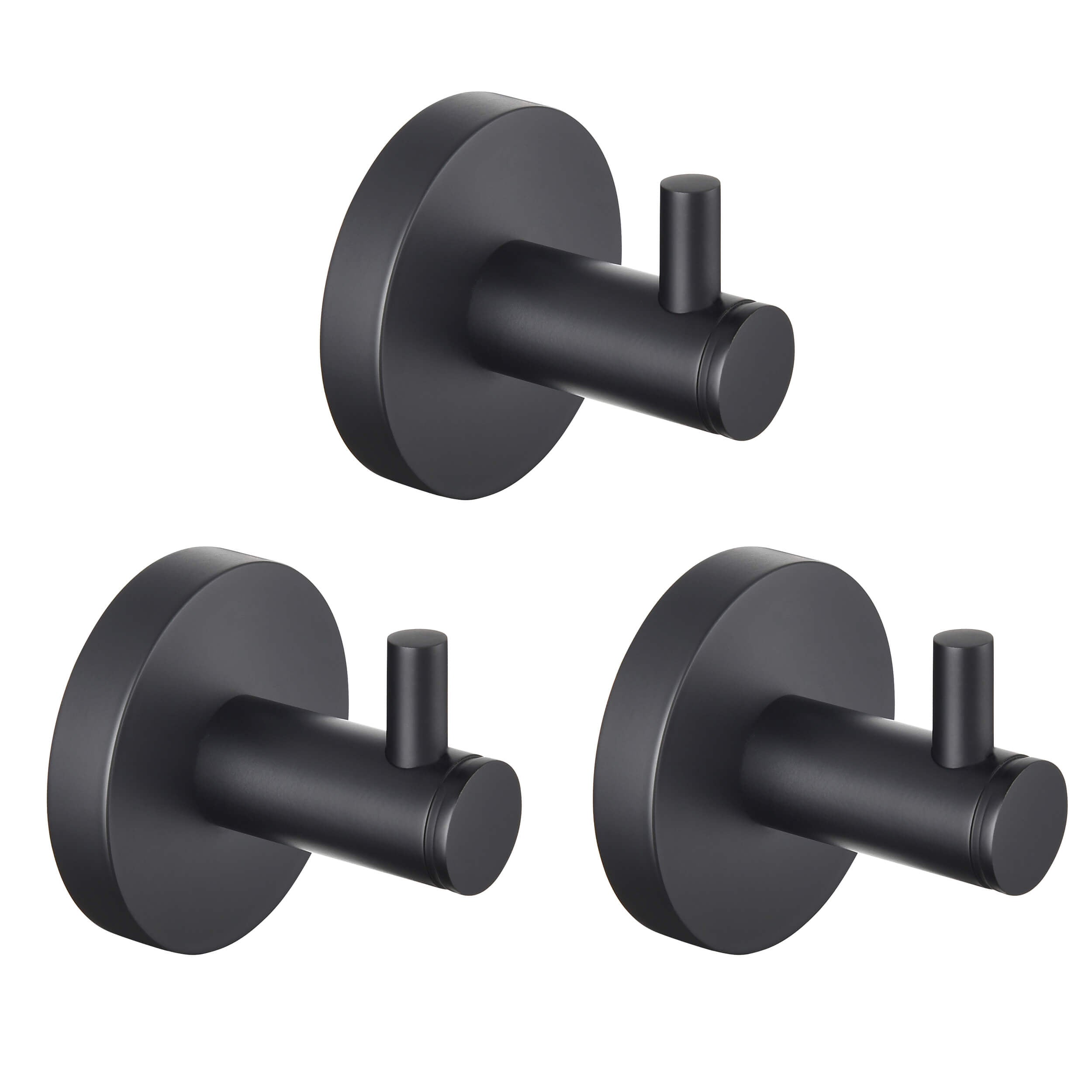 Halo Bathroom Towel & Robe Hook 3 Count - CBA-1401 - 3PC