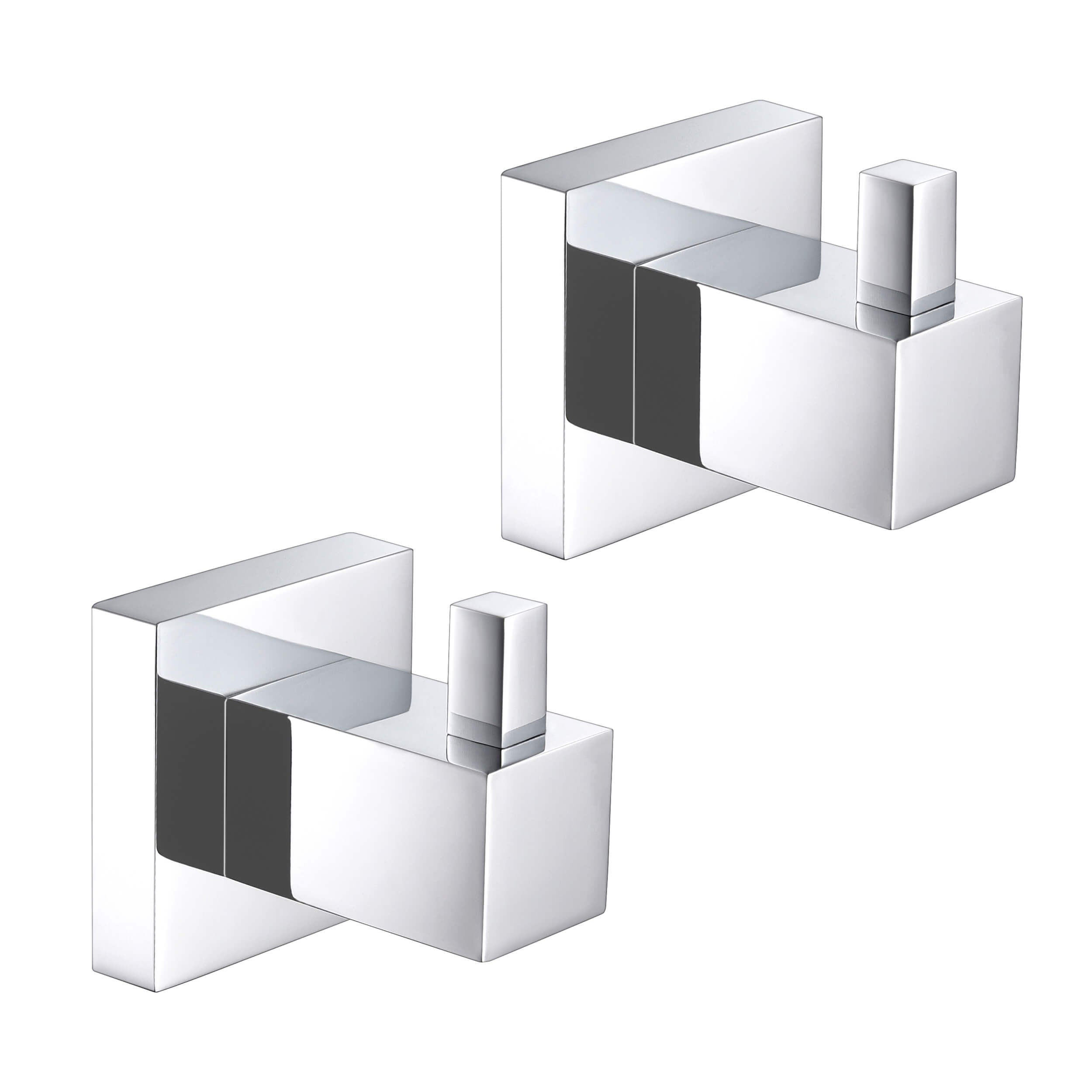 Quadra Bathroom Towel & Robe Hook 2 Count - CBA-1501-2PC
