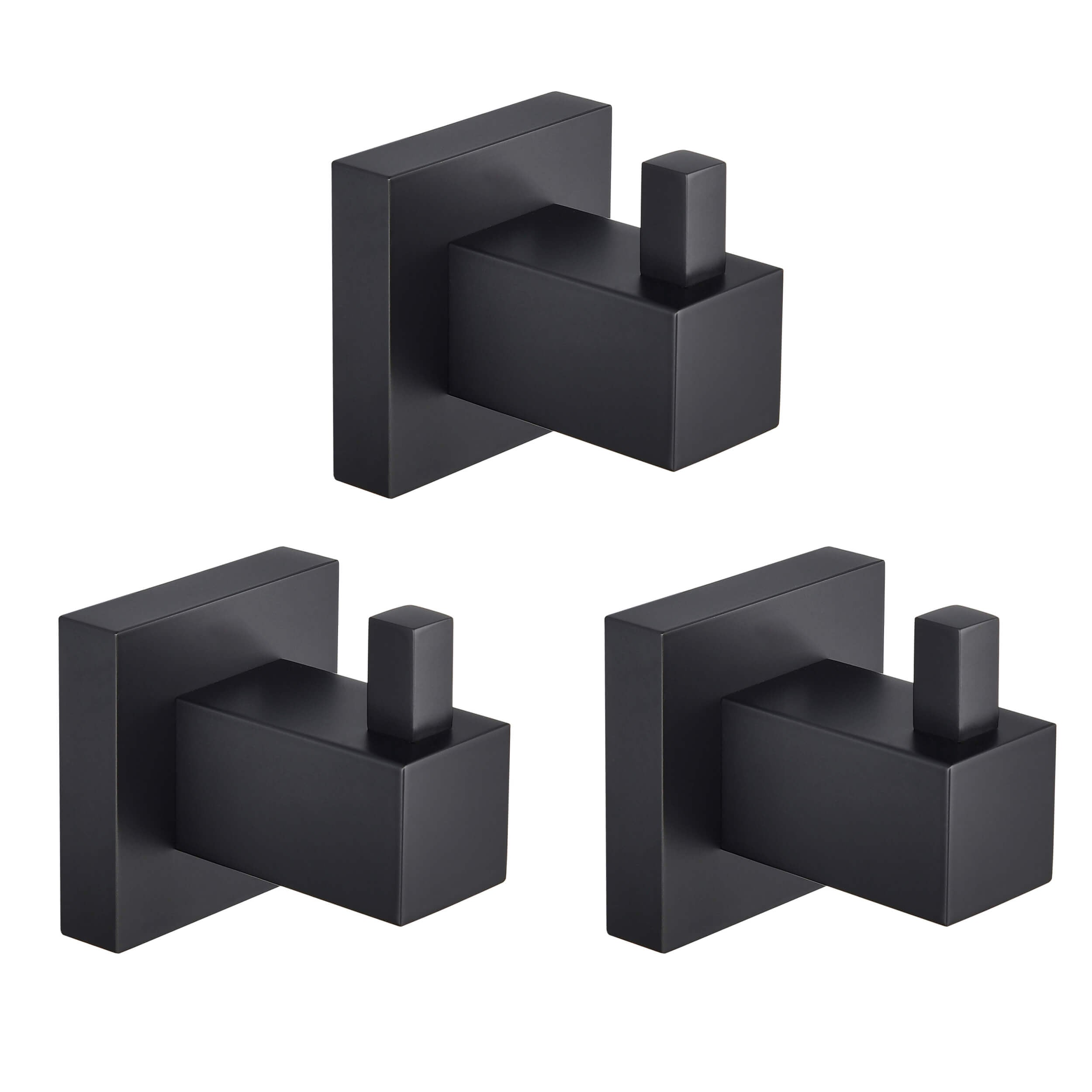 Quadra Bathroom Towel & Robe Hook 3 Count - CBA-1501 - 3PC