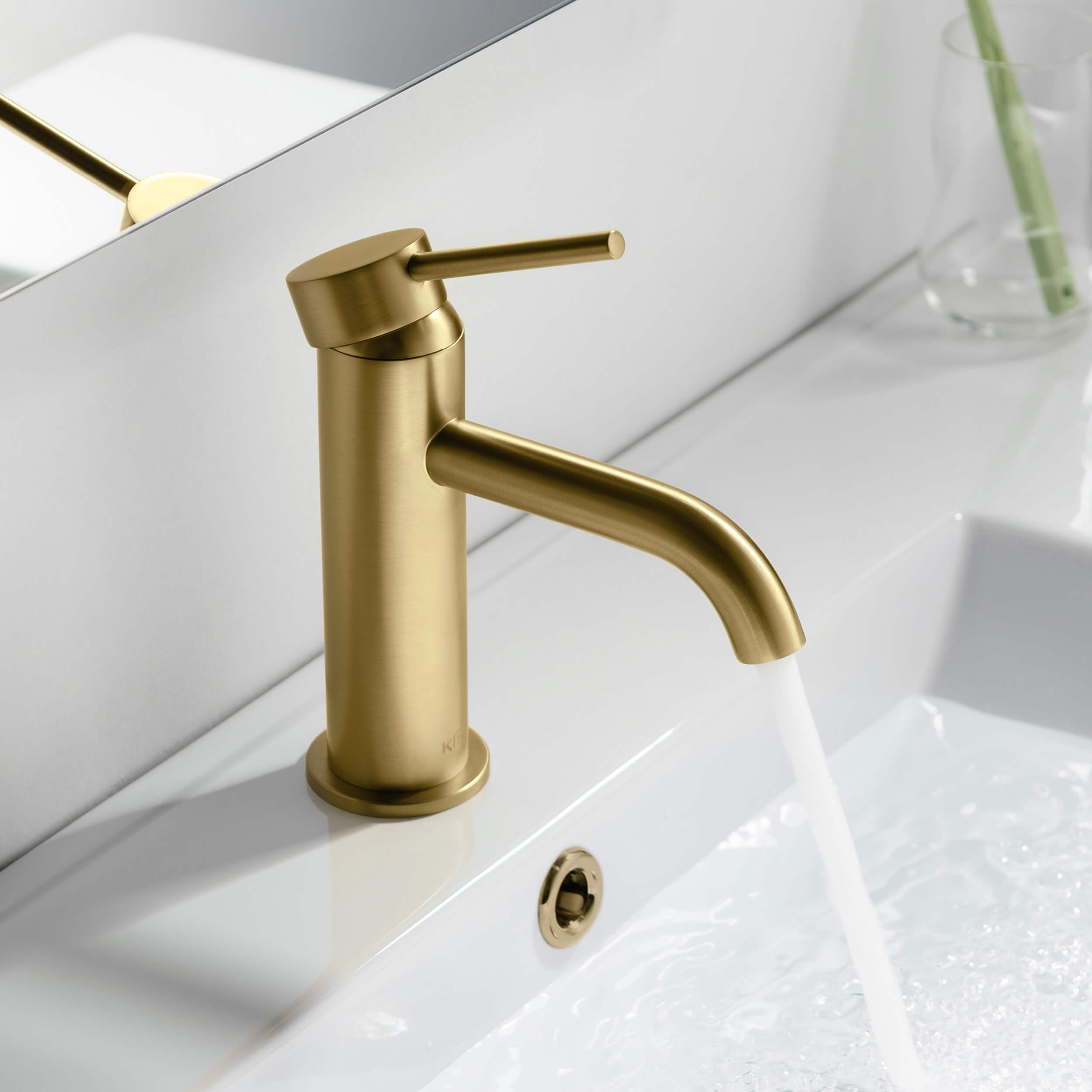 Halo Single Handle Bathroom Vanity Sink Faucet with Pop Up Drain - CBF-1008