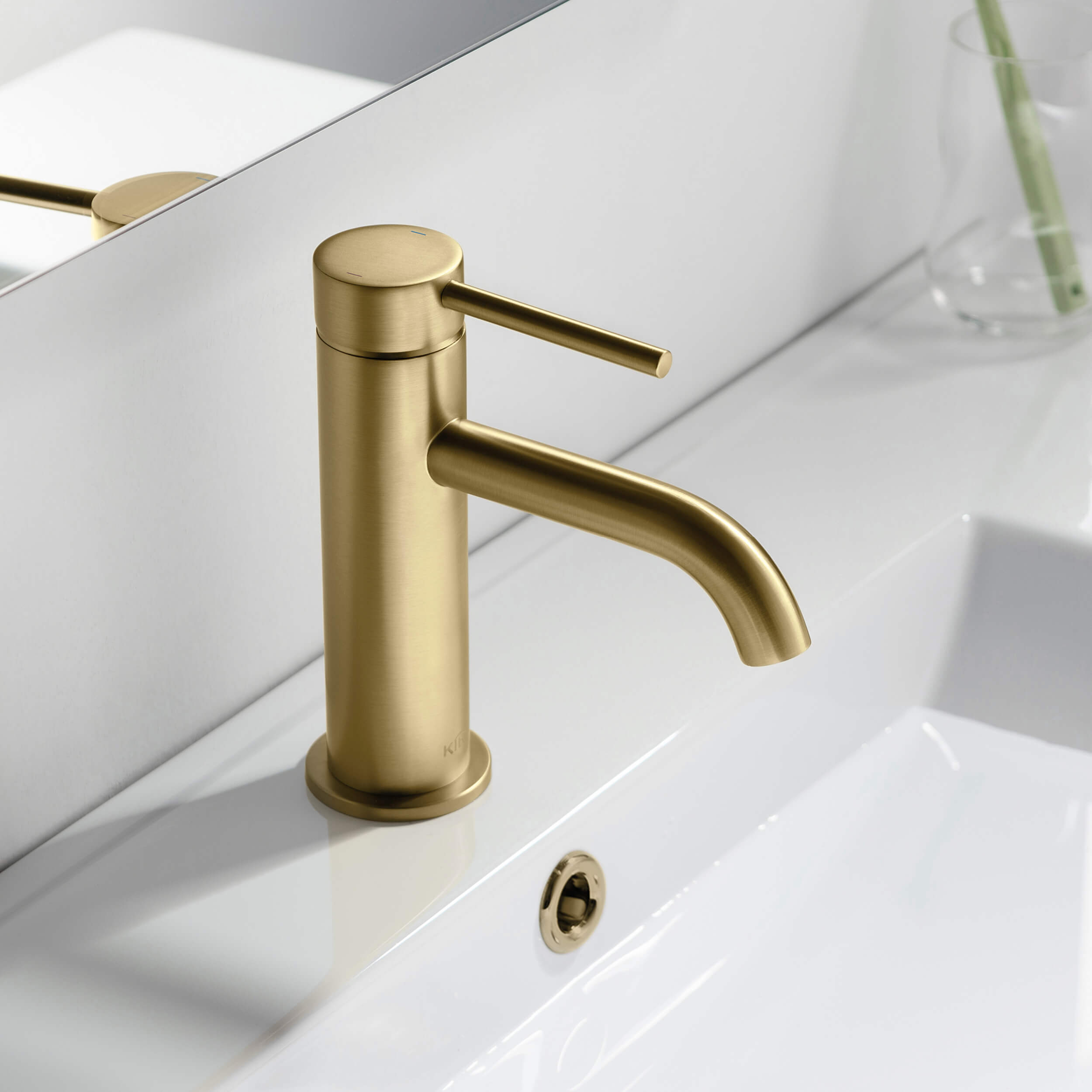 Halo Single Handle Bathroom Vanity Sink Faucet with Pop Up Drain - CBF-1008