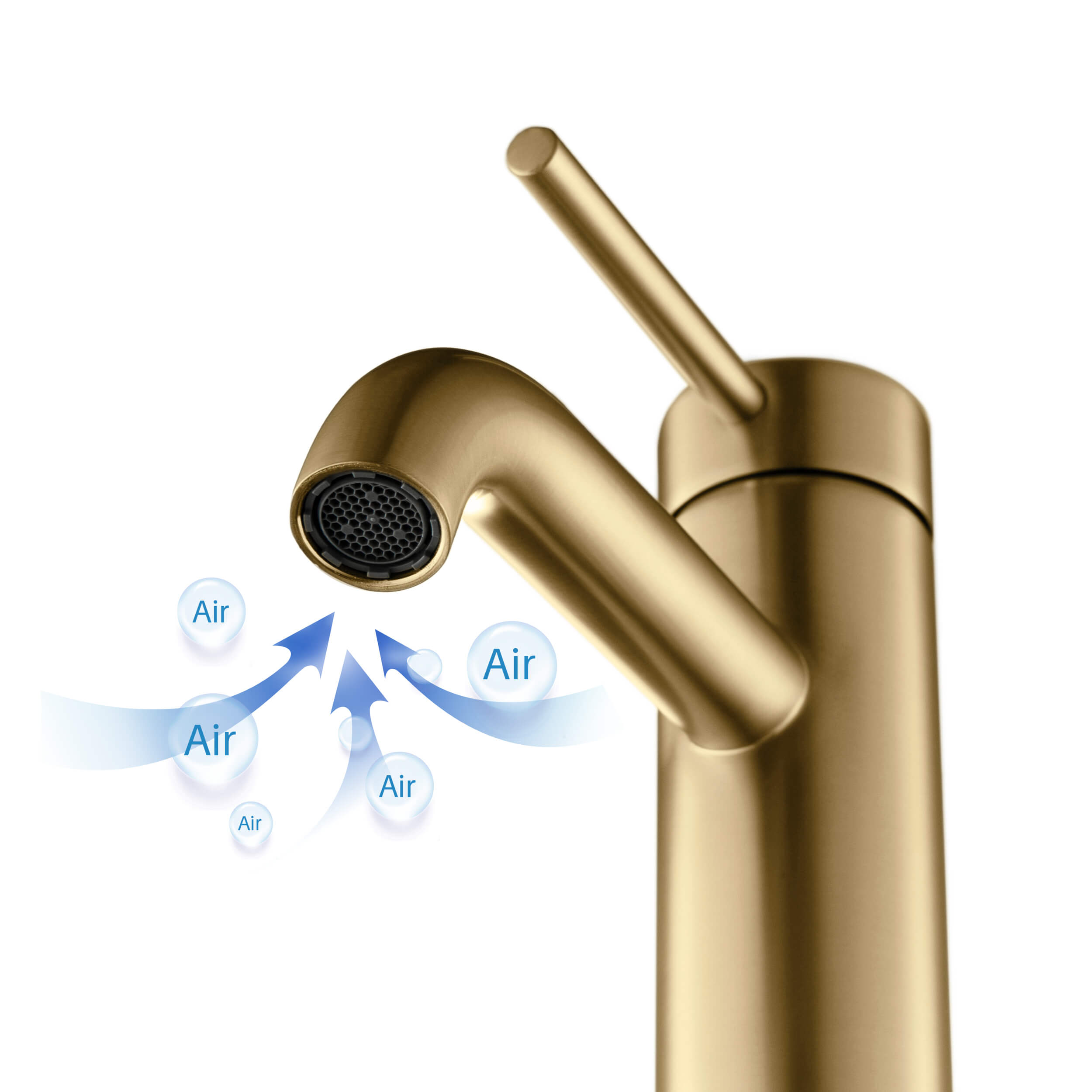 Halo Single Handle Bathroom Vanity Sink Faucet with Pop Up Drain - CBF-1008