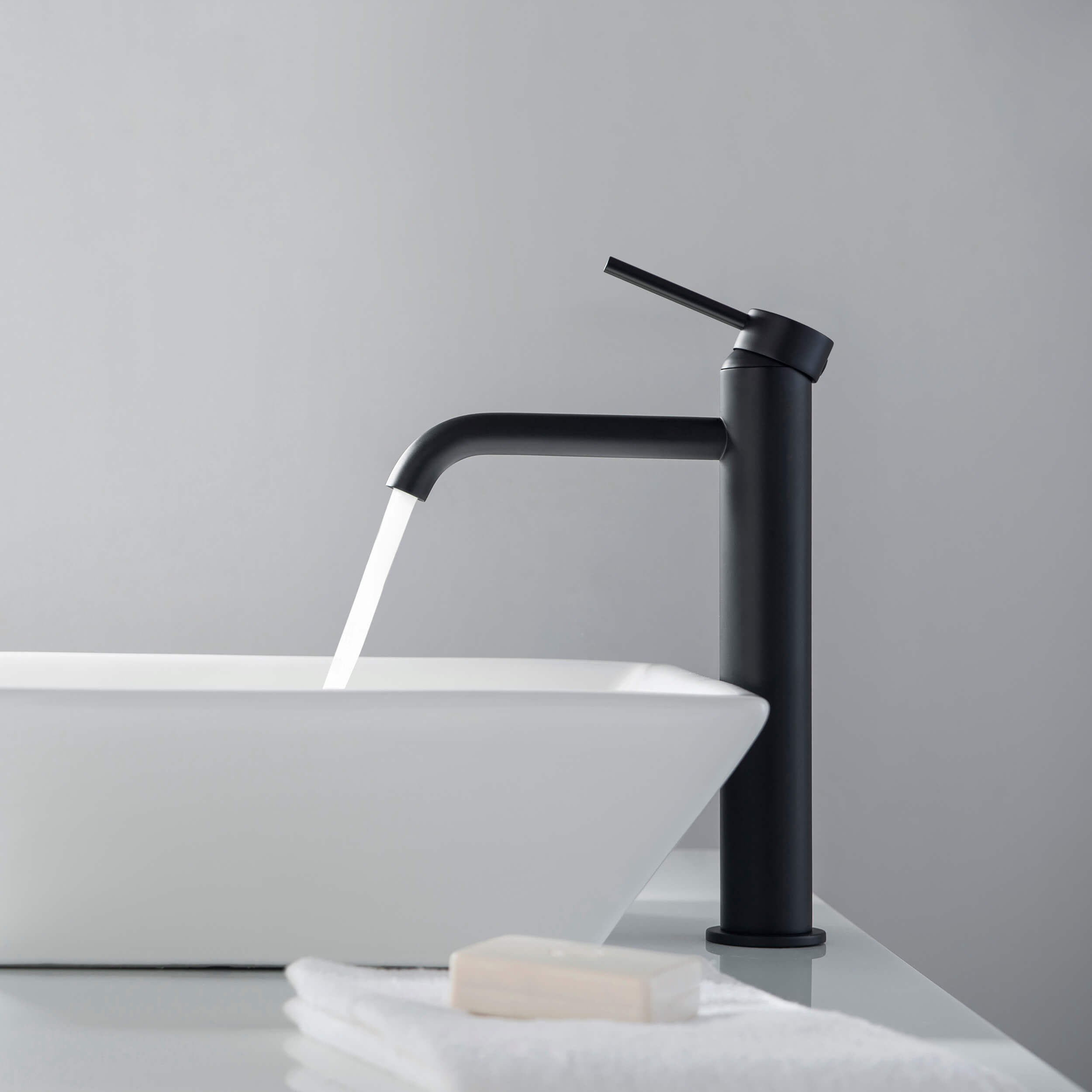 Halo Single Handle Bathroom Vessel Sink Faucet with Pop Up Drain - CBF-1009
