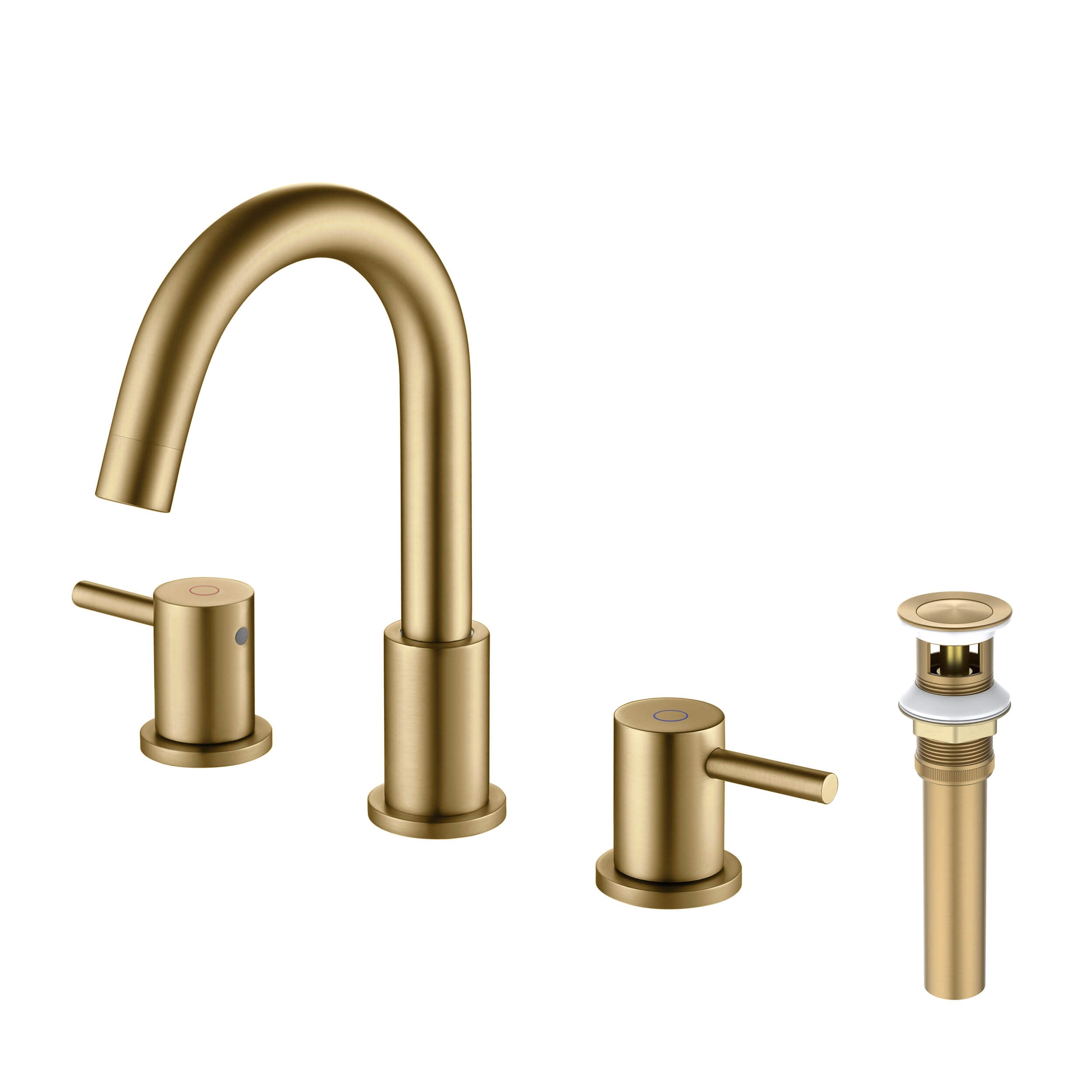 Halo 8" Widespread Bathroom Sink Faucet with Drain Assembly - CBF-1016