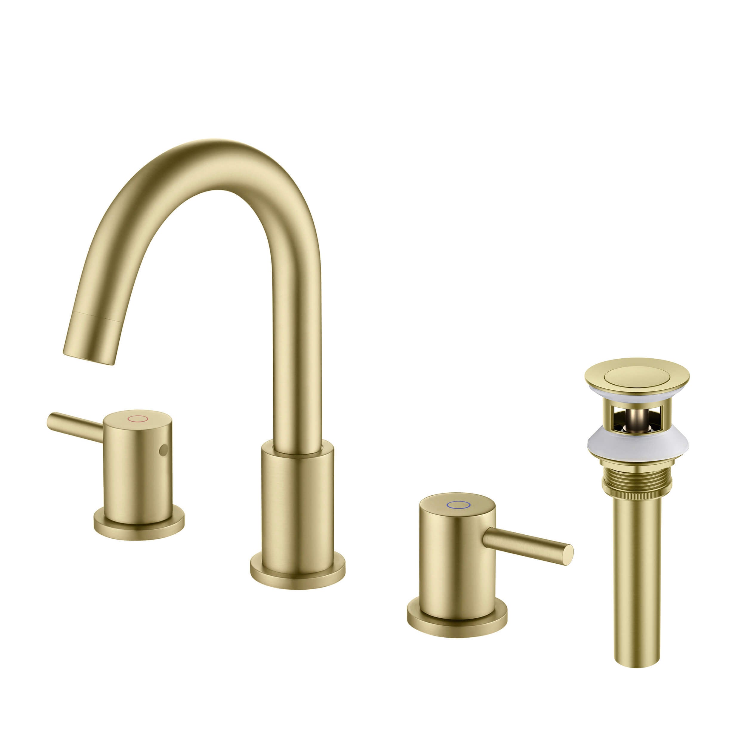 Halo 8" Widespread Bathroom Sink Faucet with Drain Assembly - CBF-1016