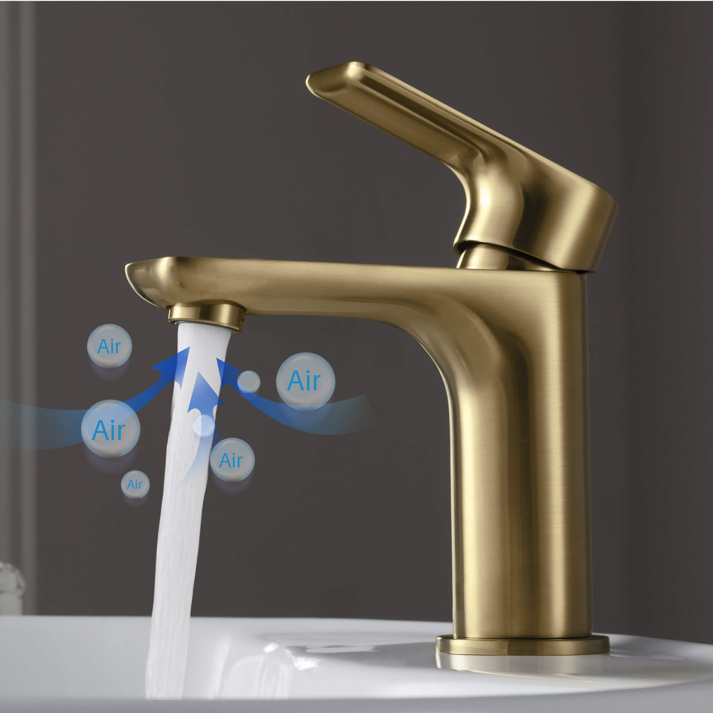 Austin Single Handle Bathroom Vanity Sink Faucet with Pop Up Drain - CBF-1019