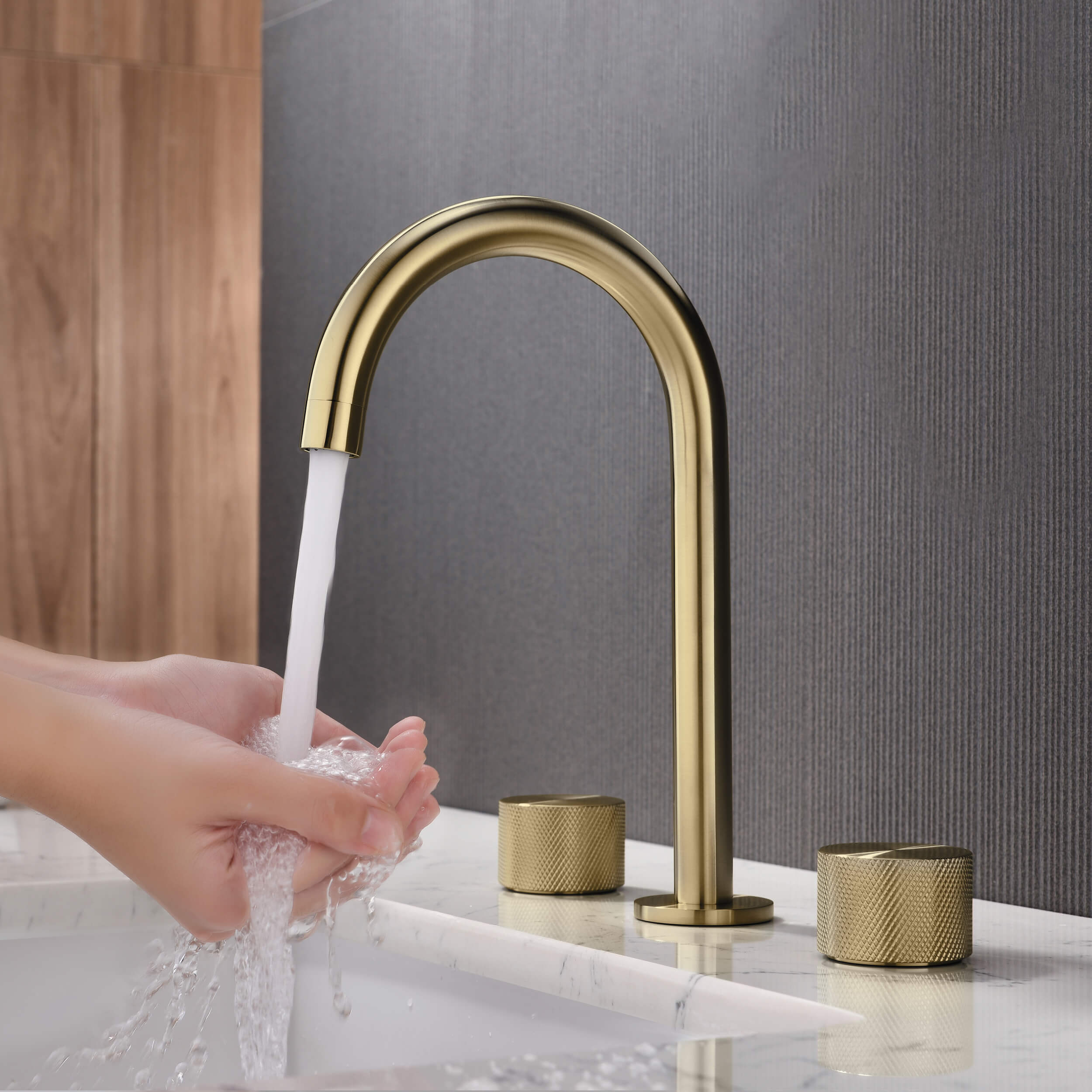 Verona 8" Widespread Bathroom Sink Faucet with Drain Assembly - CBF-1026