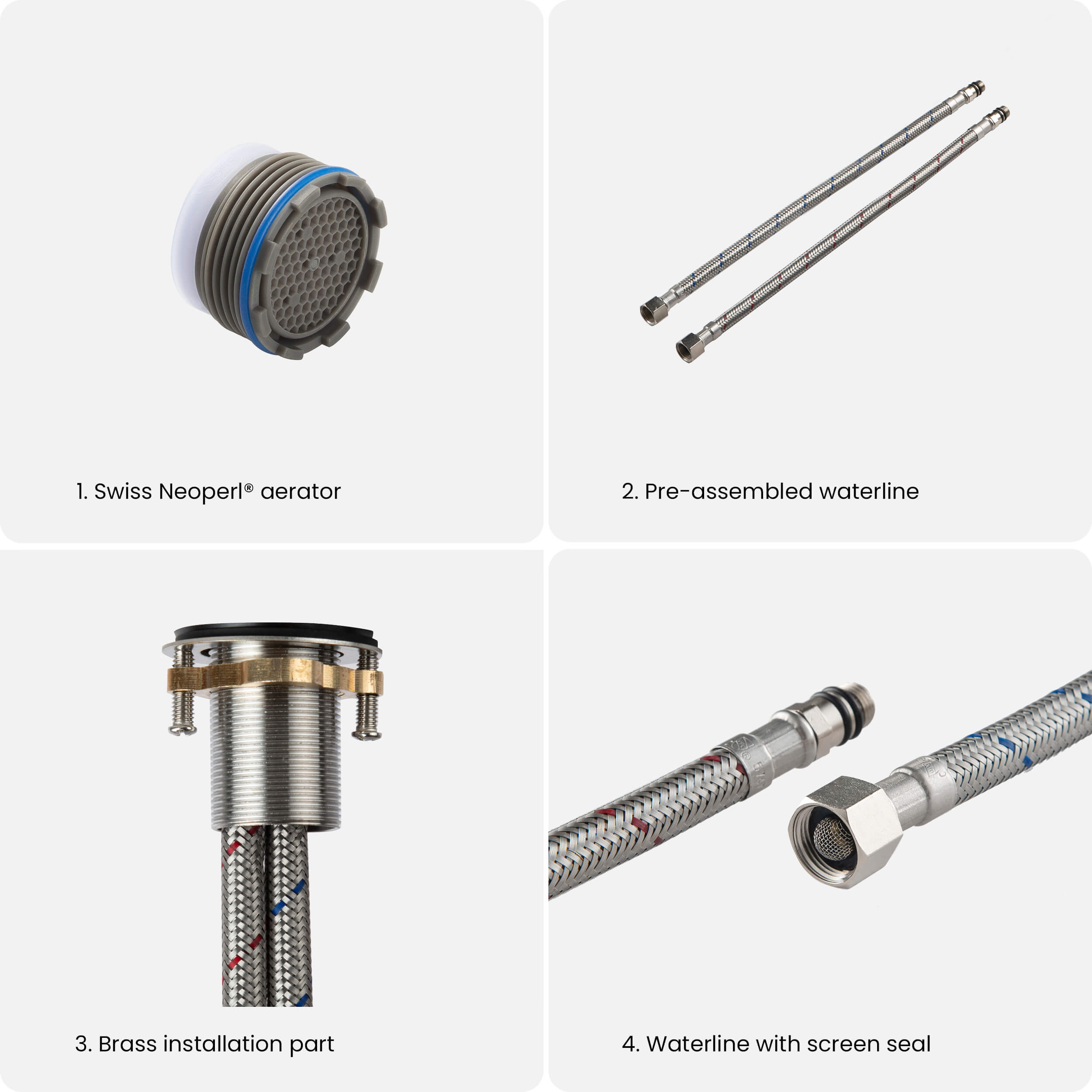 Tampa Single Handle High-Arc Bathroom Vanity Sink Faucet - CBF-1028