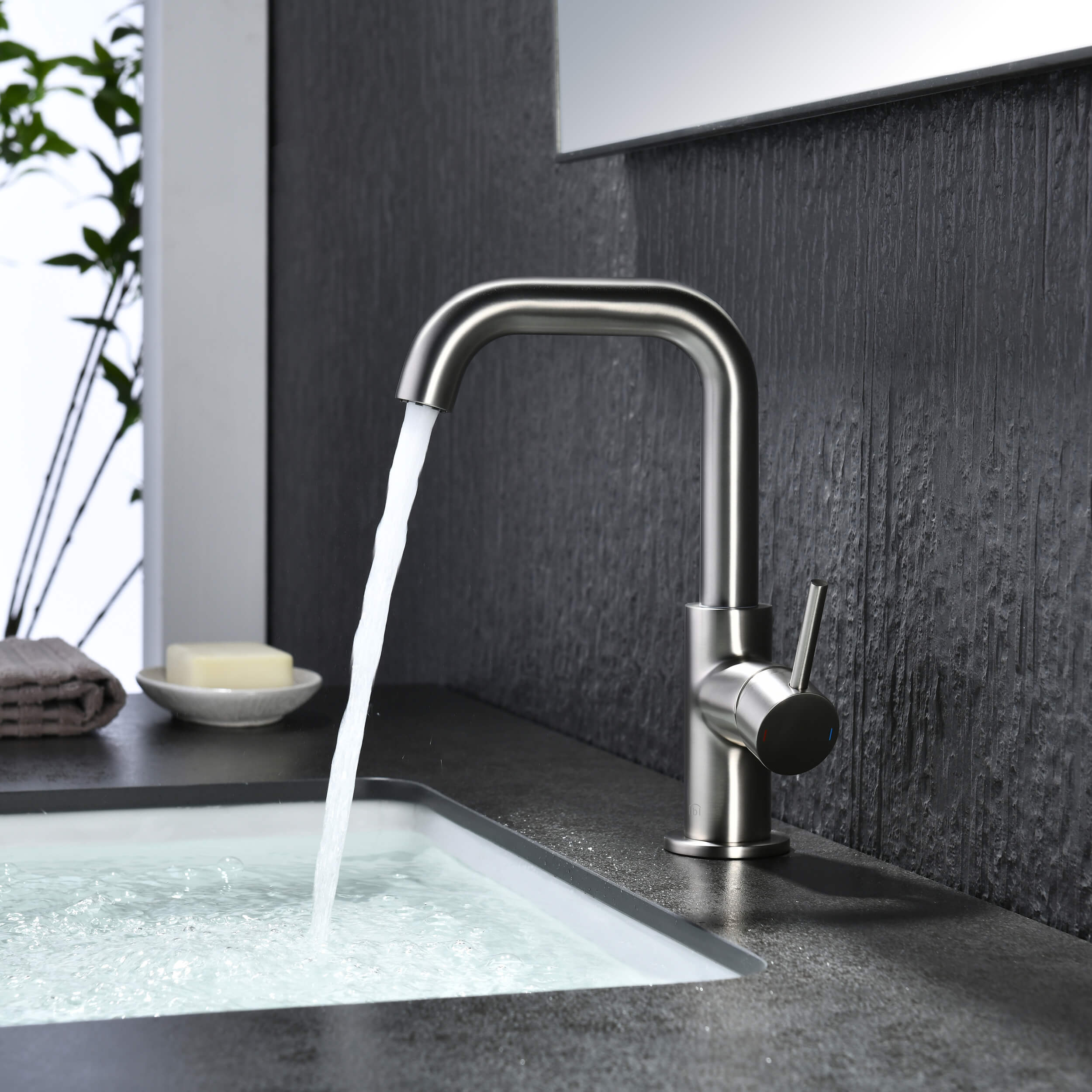 Tampa Single Handle High-Arc Bathroom Vanity Sink Faucet - CBF-1028