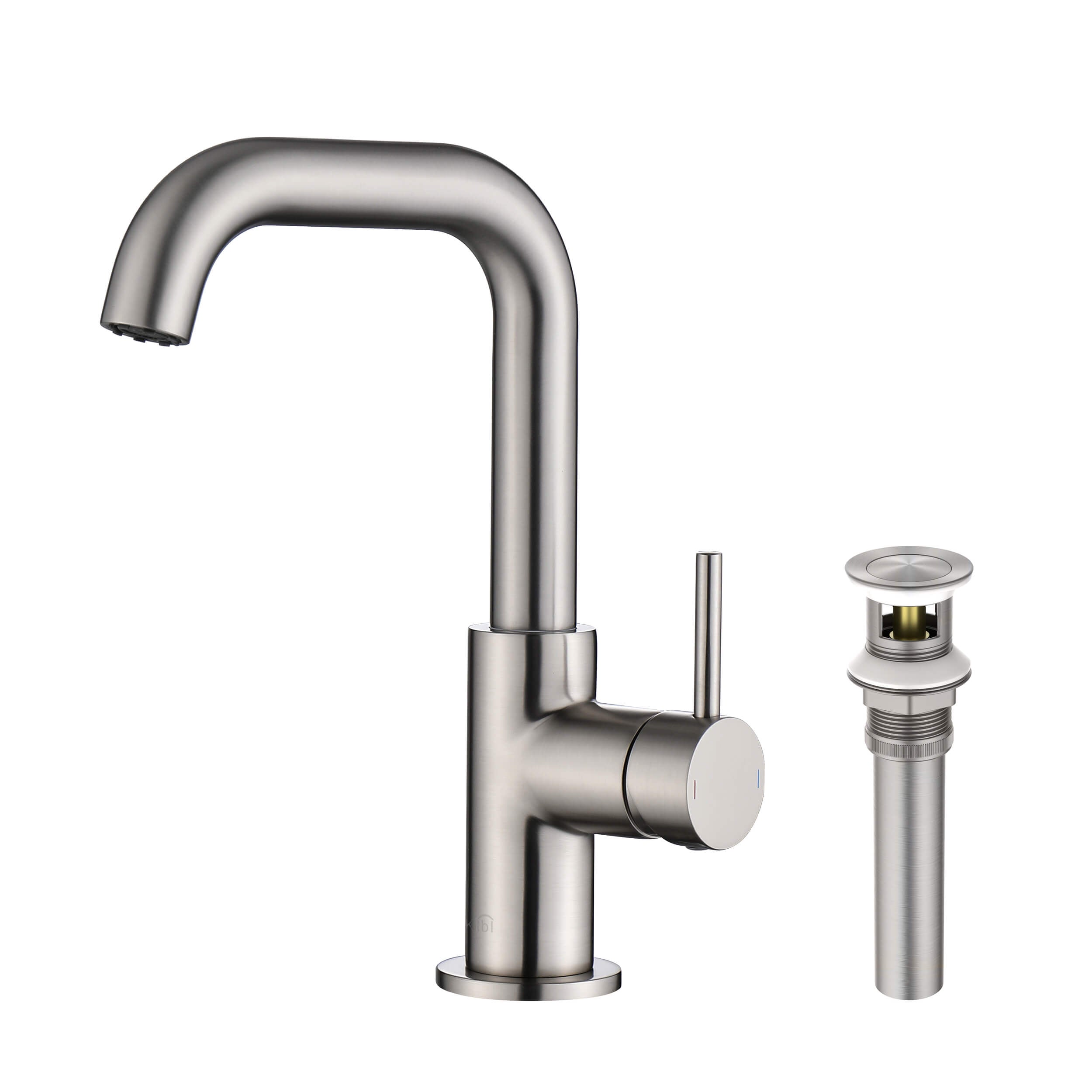 Tampa Single Handle High-Arc Bathroom Vanity Sink Faucet - CBF-1028