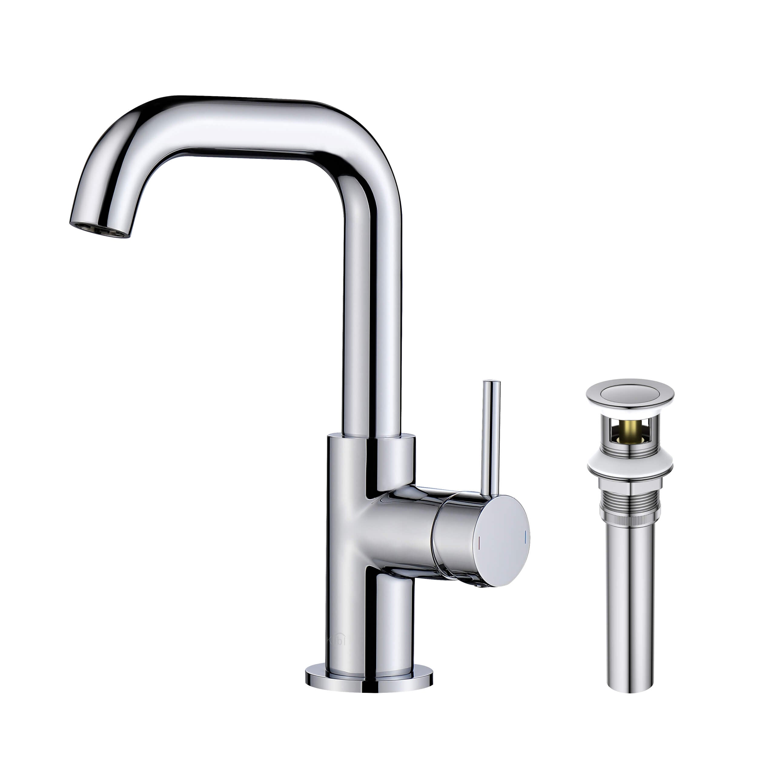 Tampa Single Handle High-Arc Bathroom Vanity Sink Faucet - CBF-1028