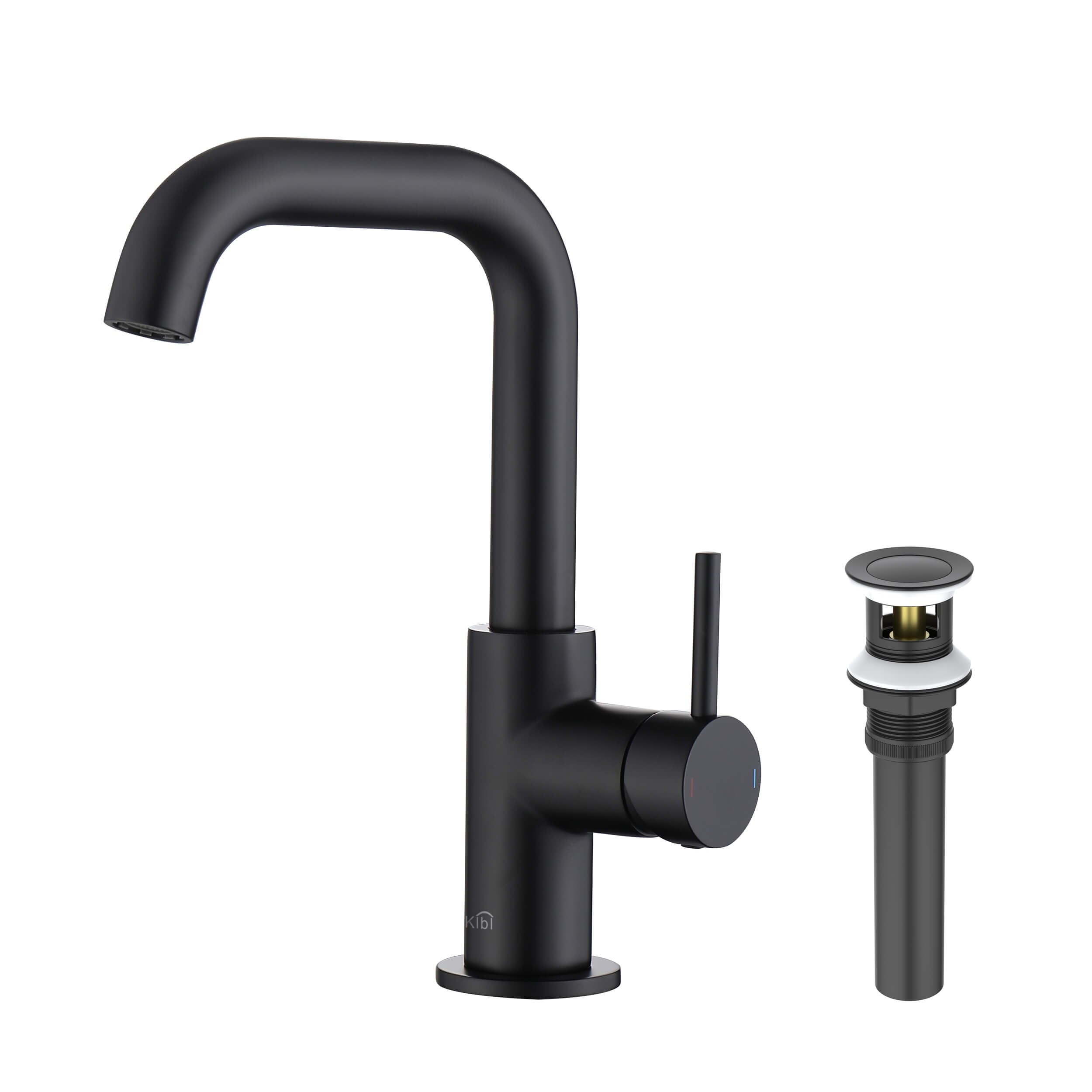 Tampa Single Handle High-Arc Bathroom Vanity Sink Faucet - CBF-1028