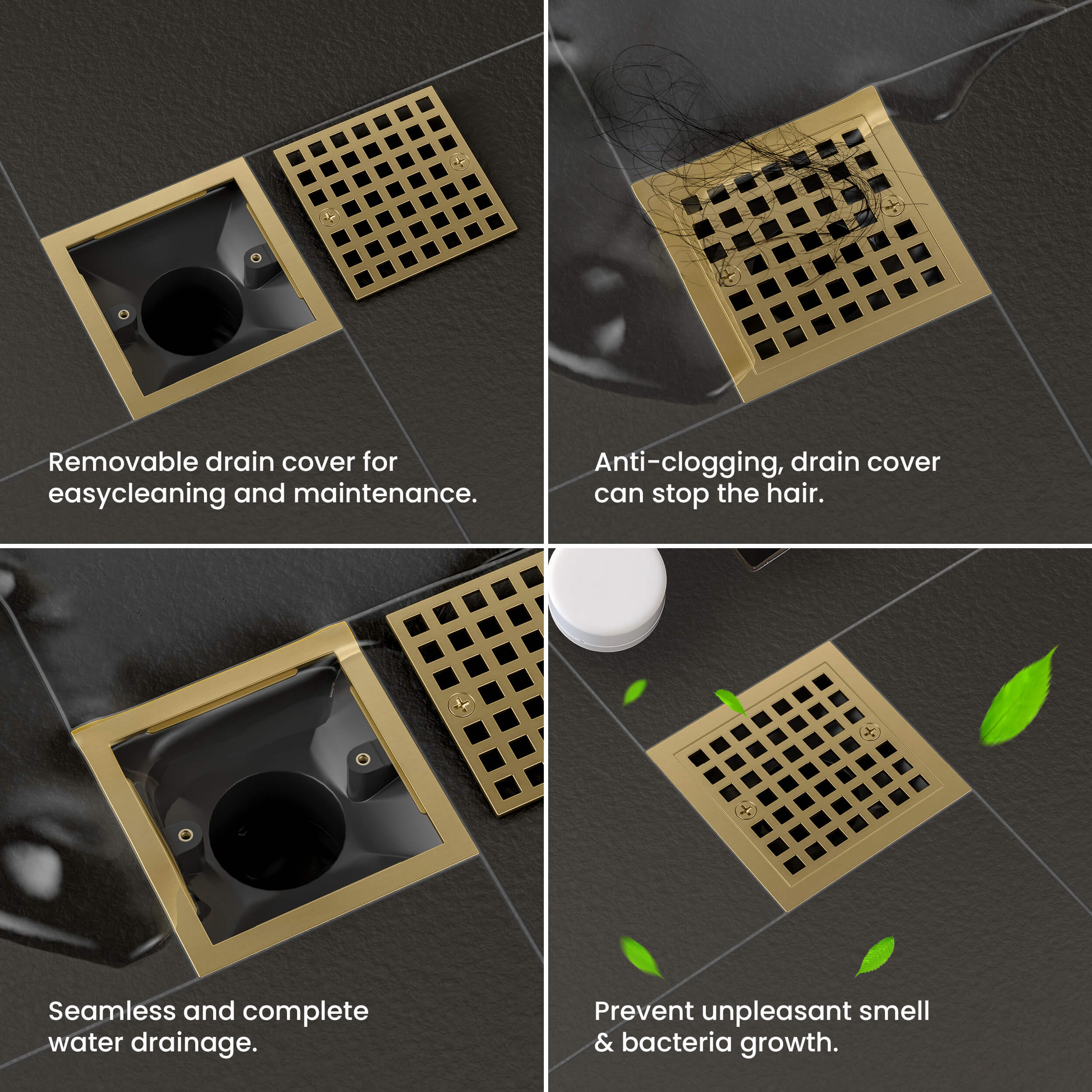 Casa 4" Tile-In Shower Drain - CFD-0401