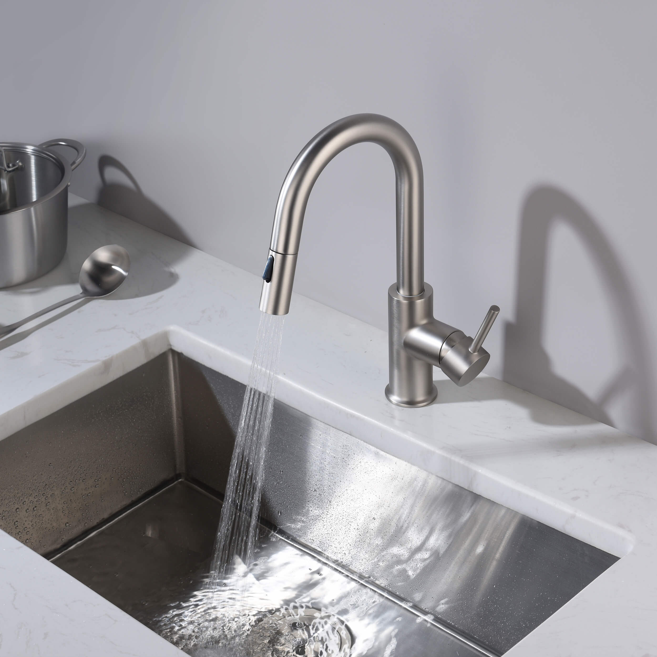 Halo Single Handle Pull Down Kitchen & Bar Sink Faucet - CKF-2011
