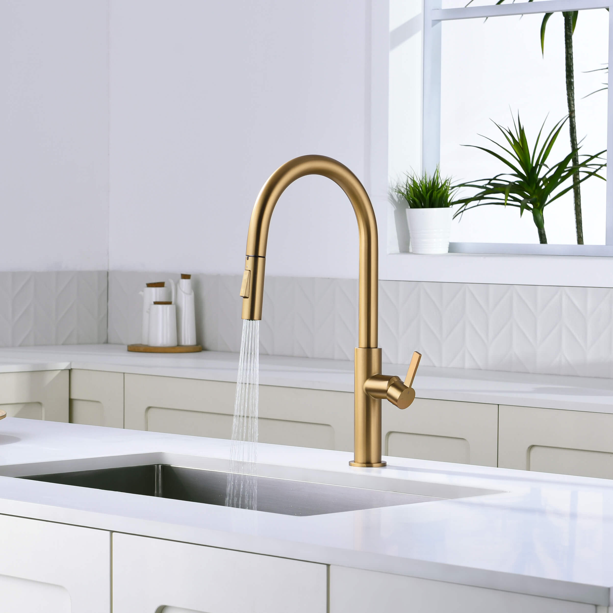 Neo Single Handle Pull Down Kitchen Faucet - CKF-2019