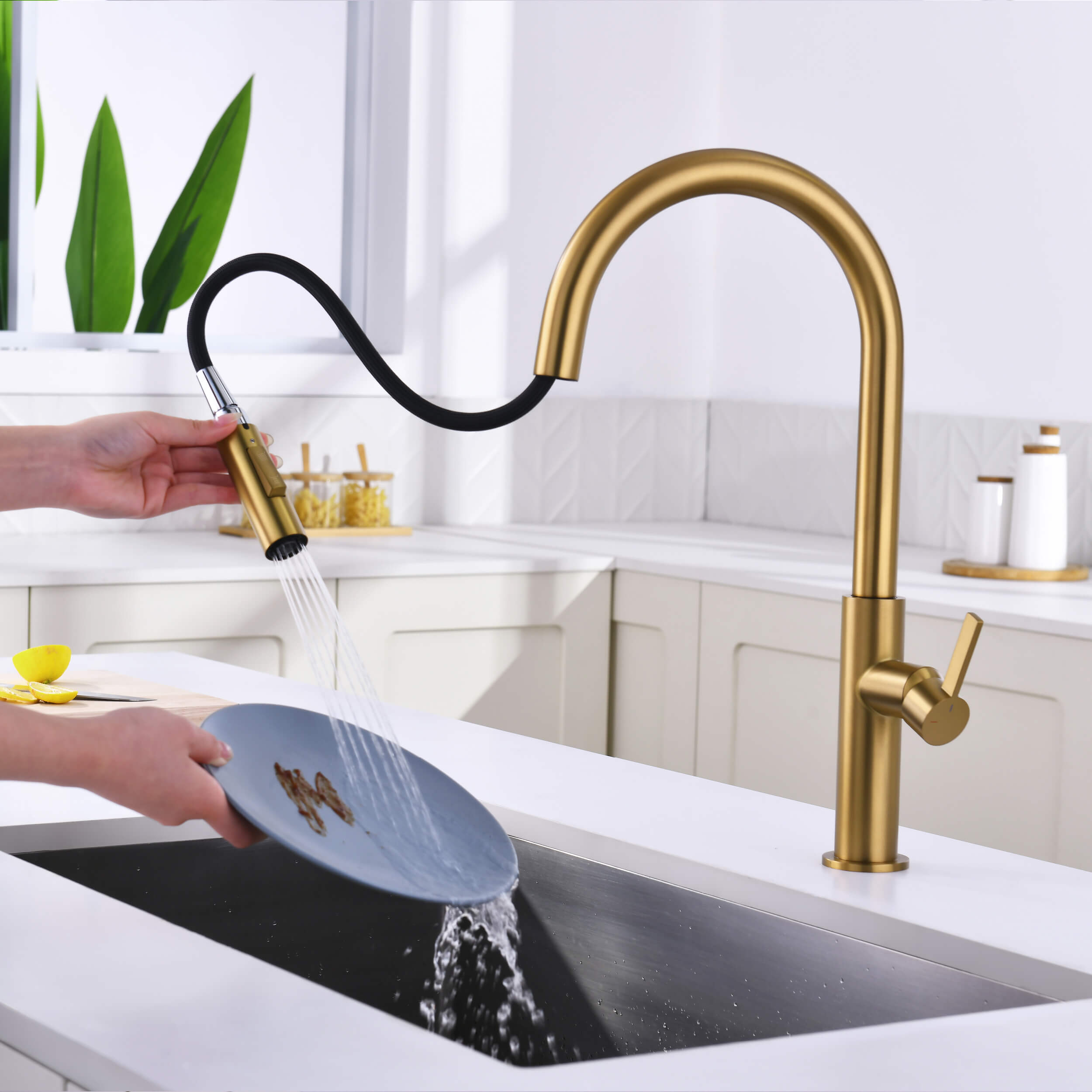 Neo Single Handle Pull Down Kitchen Faucet - CKF-2019