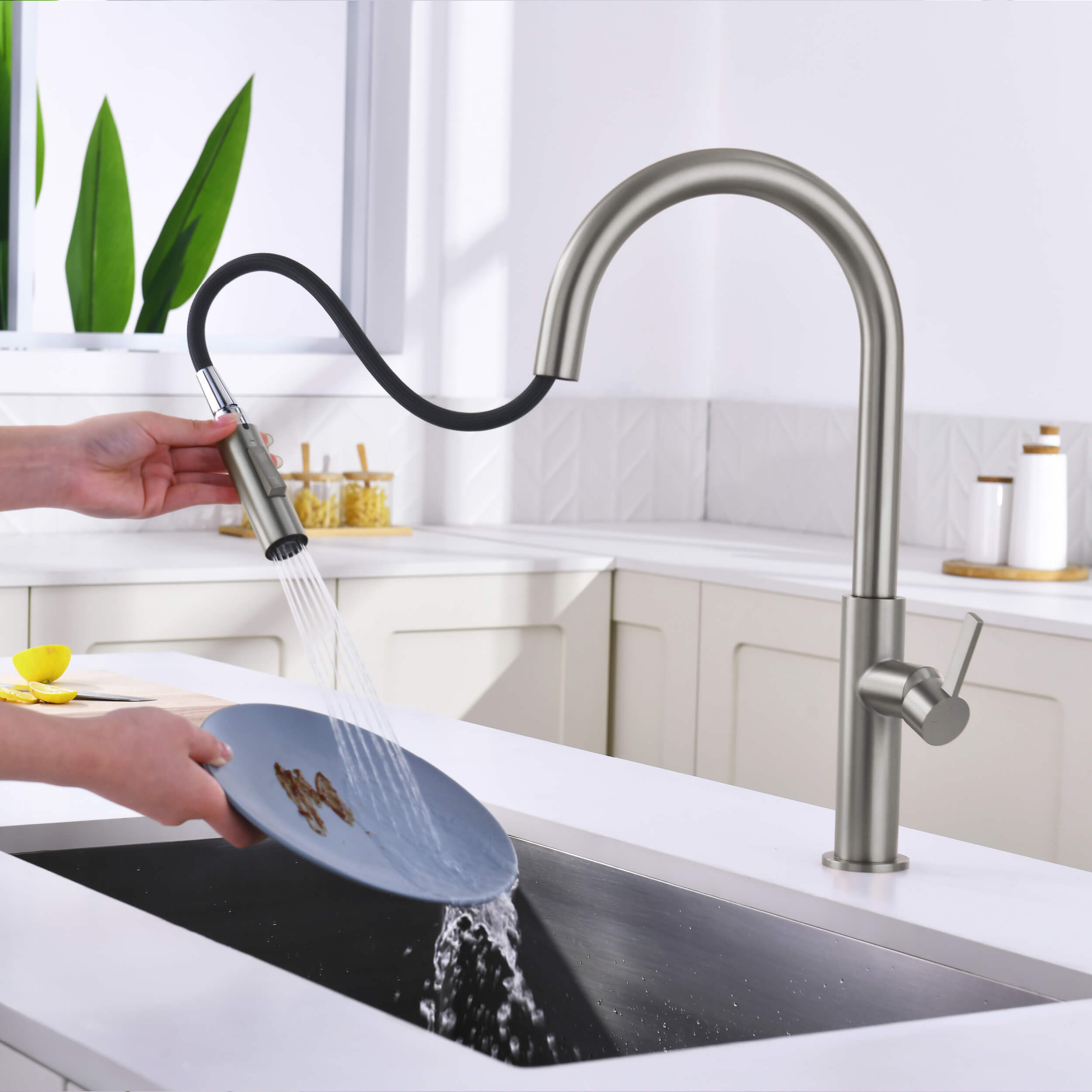 Neo Single Handle Pull Down Kitchen Faucet - CKF-2019