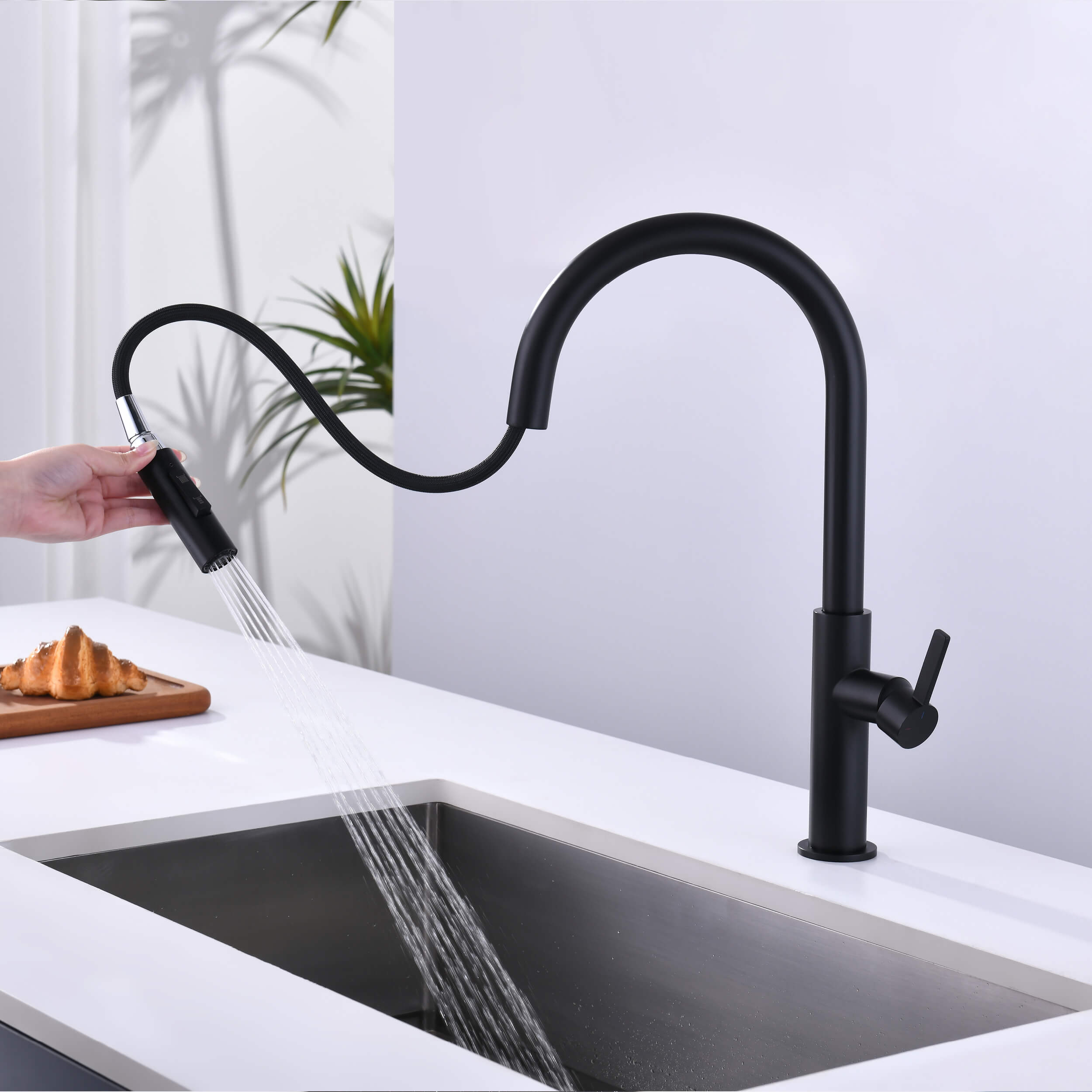 Neo Single Handle Pull Down Kitchen Faucet - CKF-2019