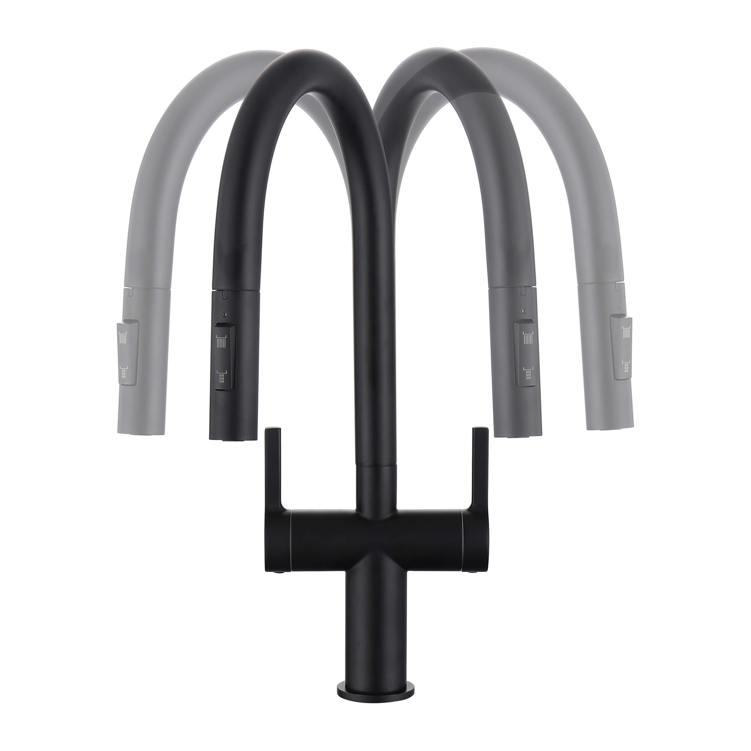 Neo Single Hole Two Handle Pull Down Kitchen Faucet - CKF-2020