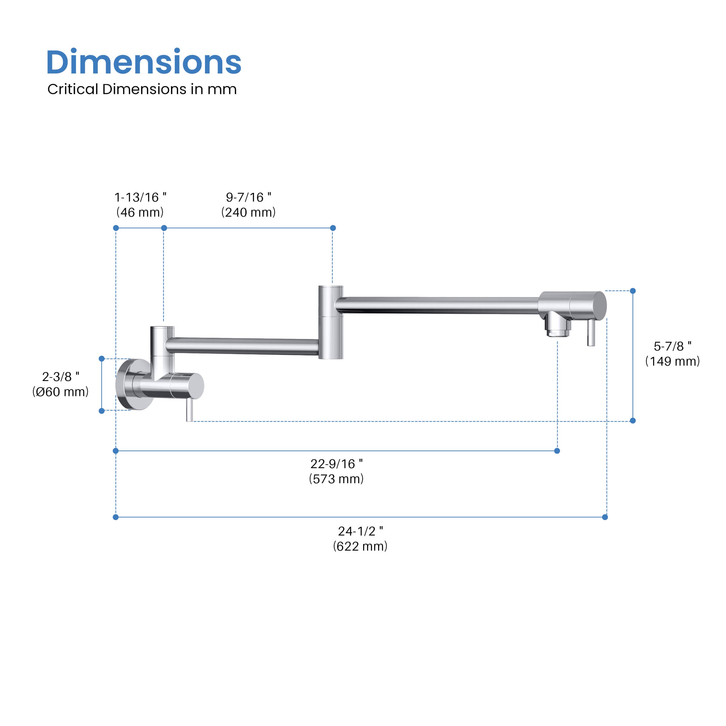 Stainless Steel Kitchen Pot Filler - CPF-602