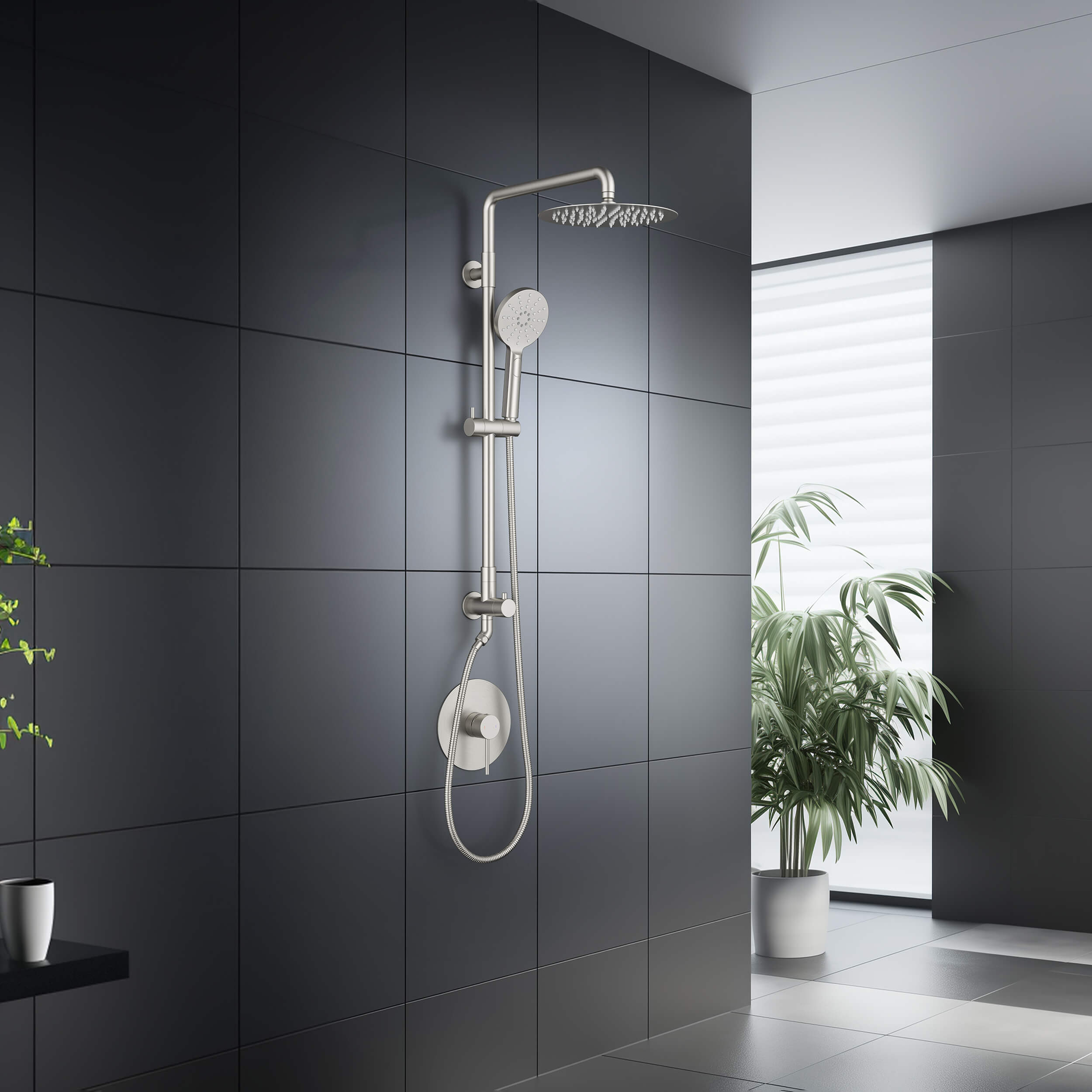 Halo Pressure Balanced 2-Function Wall Mount Shower Column with Rough In Valve - CSC-4103