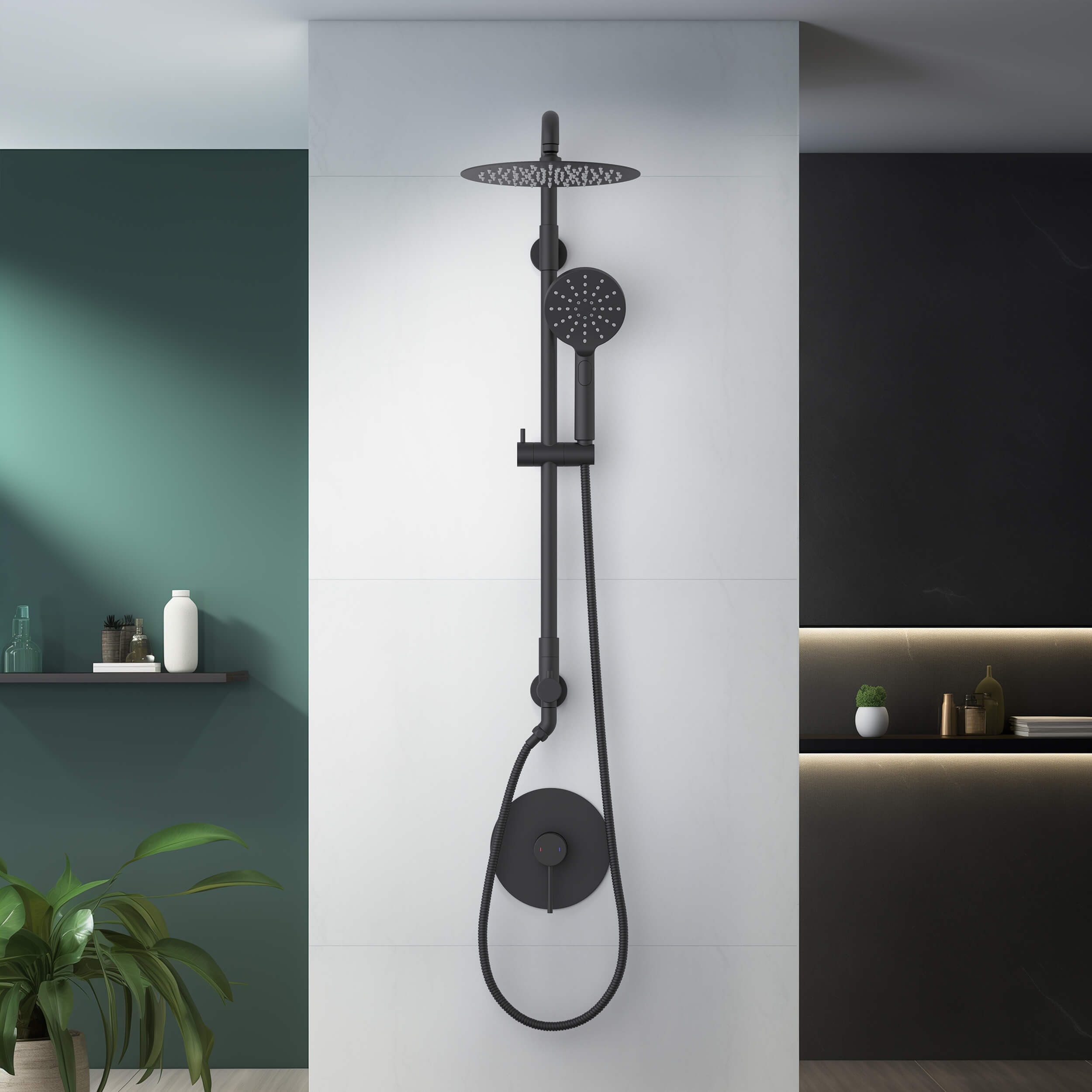 Halo Pressure Balanced 2-Function Wall Mount Shower Column with Rough In Valve - CSC-4103