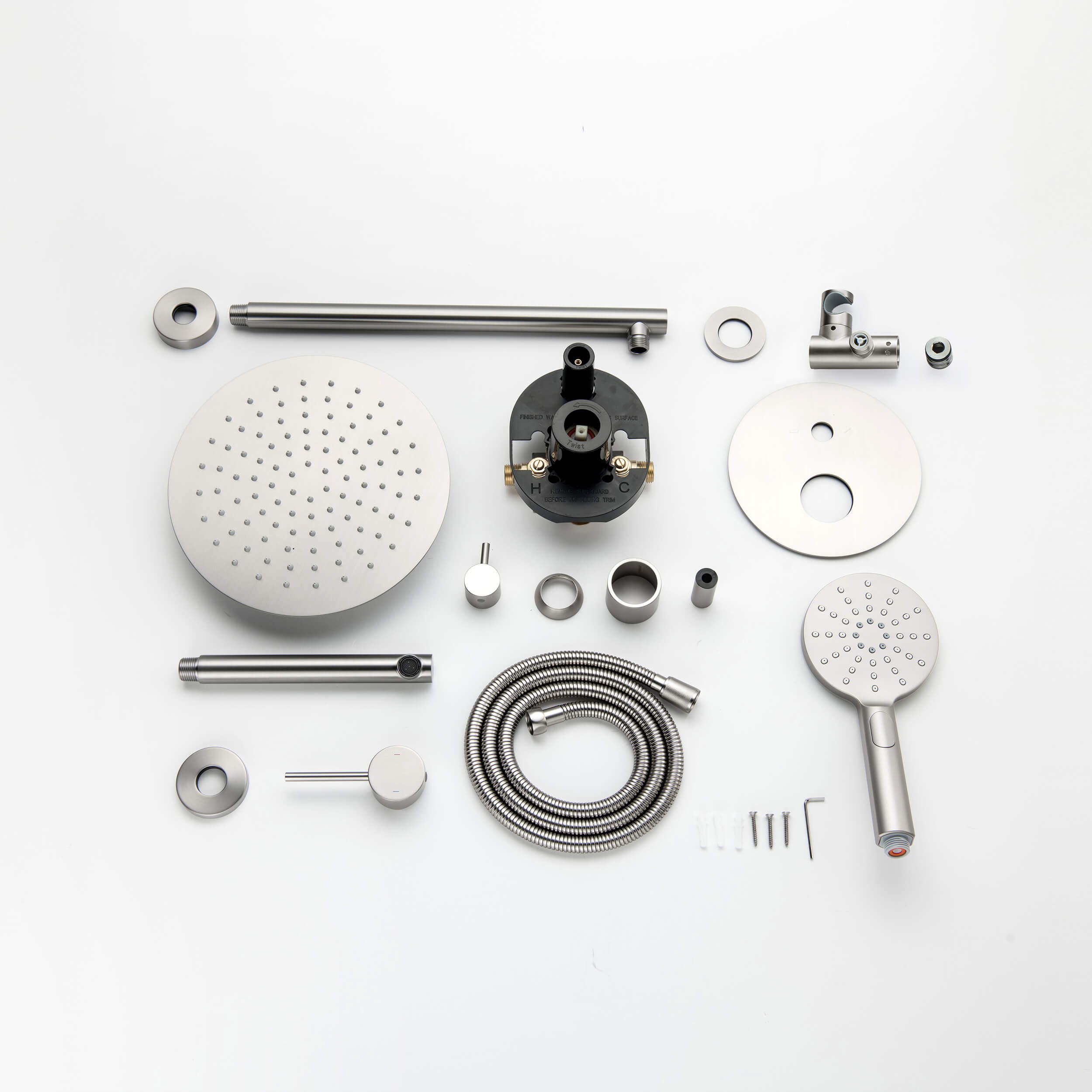Halo Pressure Balanced 3-Function Wall Mount Shower System with Rough-In Valve - CSF-4004