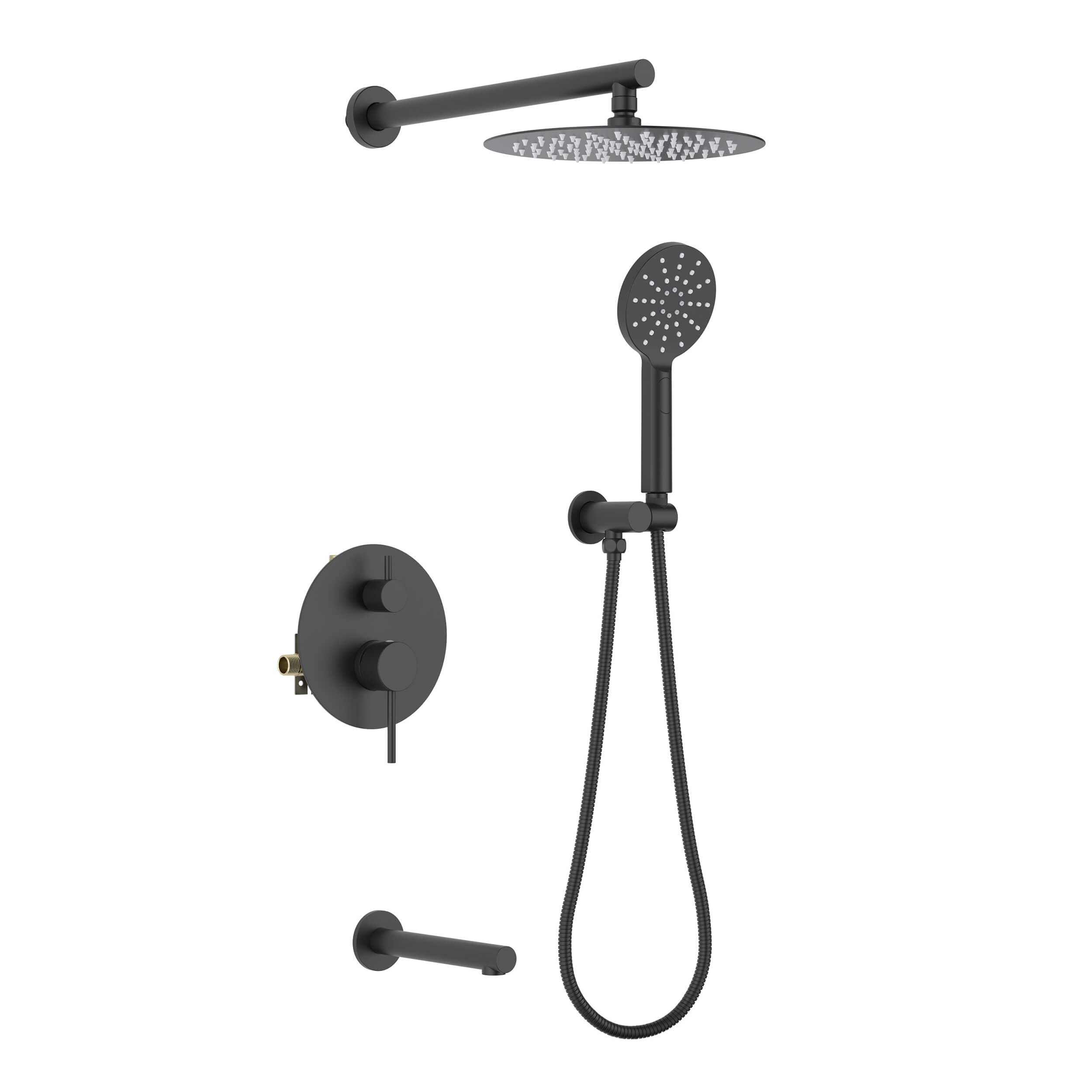 Halo Pressure Balanced 3-Function Wall Mount Shower System with Rough-In Valve - CSF-4004