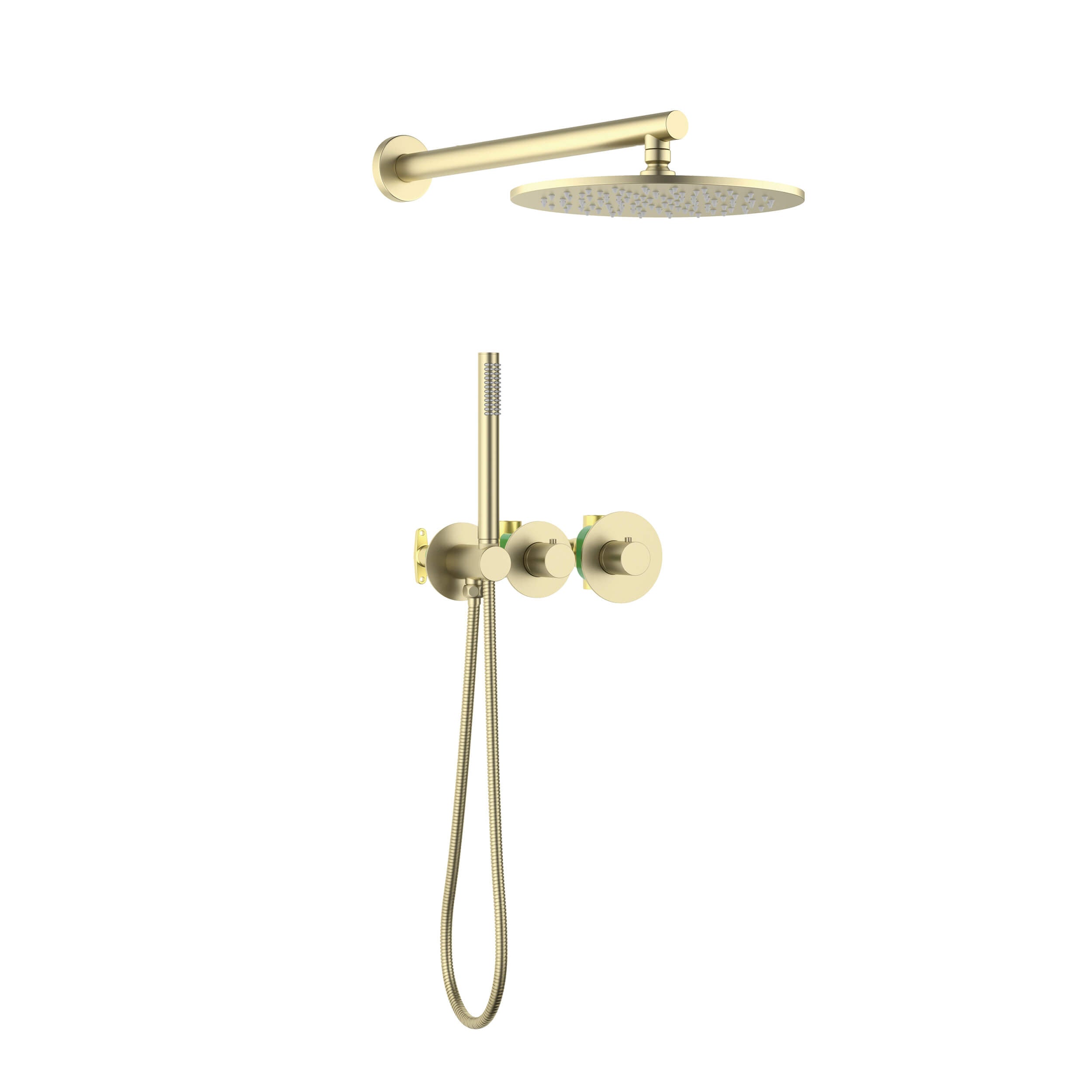 Halo 2-Function Thermostatic Wall Mount Shower System with Rough-in Valve - CSF-4010