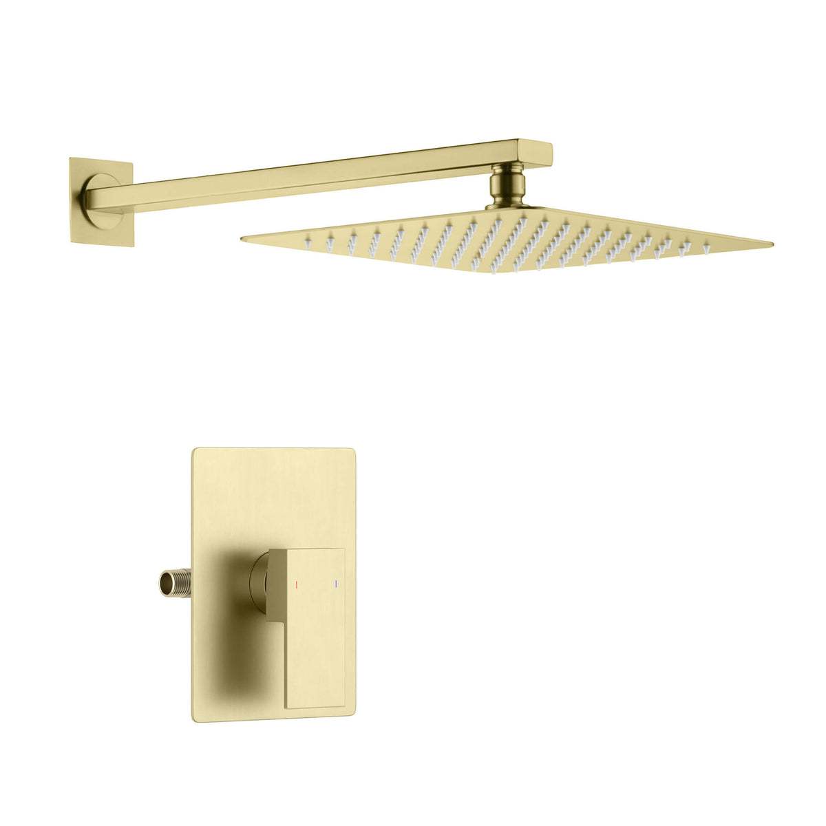 Quadra Pressure Balanced Single Function Wall Mount Shower System with