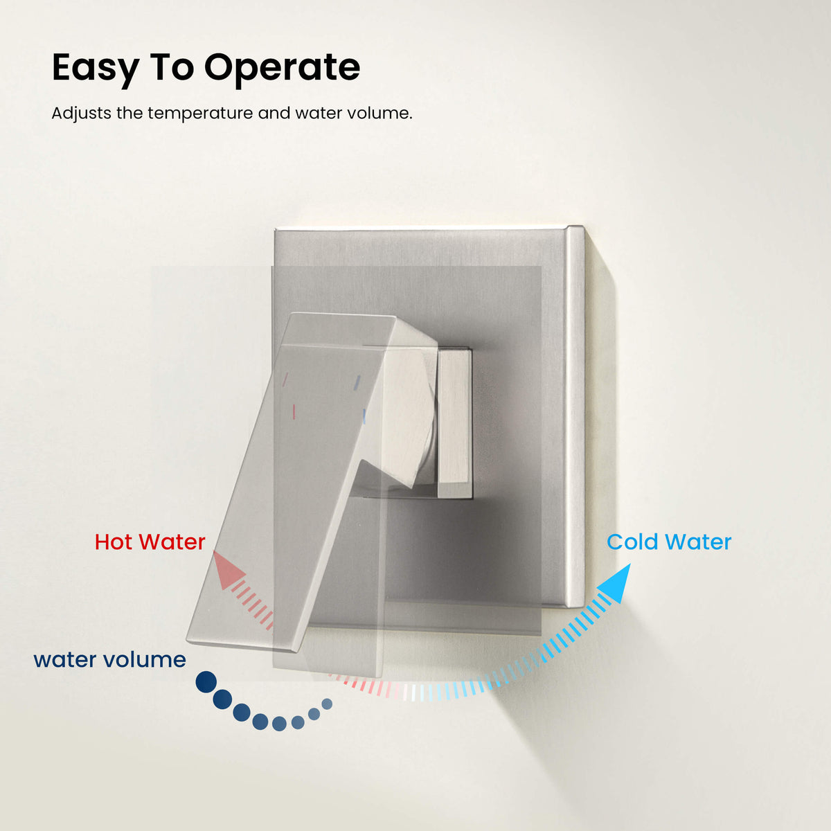 Quadra Single Function Pressure Balanced Complete Shower Faucet Set - CSF-4017