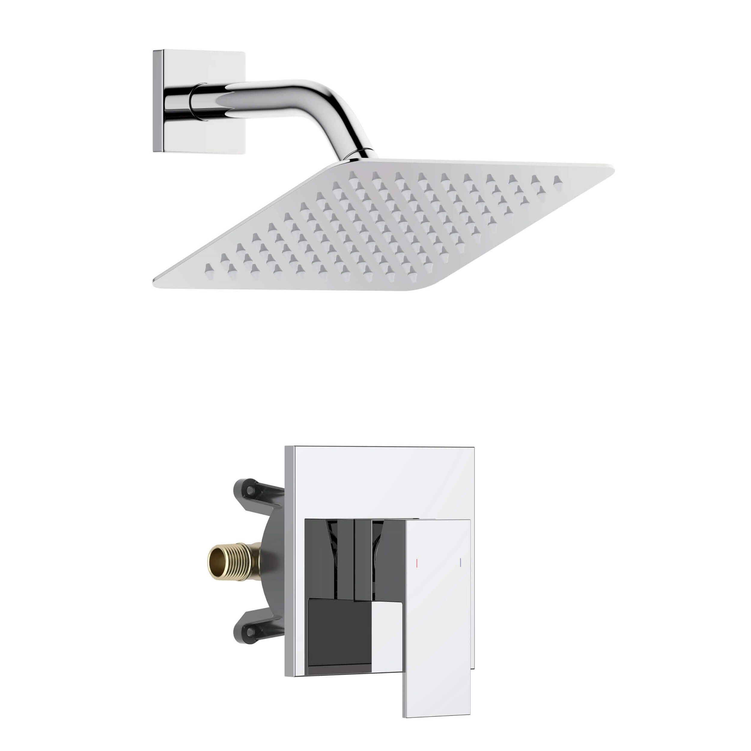 Quadra Single Function Pressure Balanced Complete Shower Faucet Set - CSF-4017