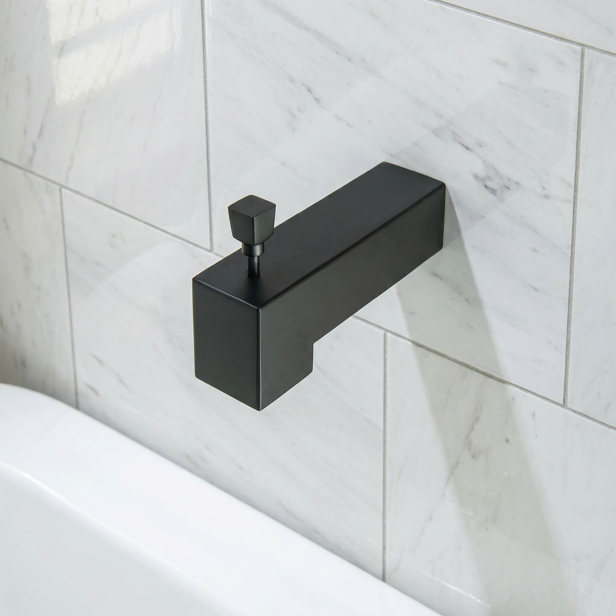 Quadra Single Function Pressure Balanced Complete Shower Faucet Set with Tub Spout - CSF-4018