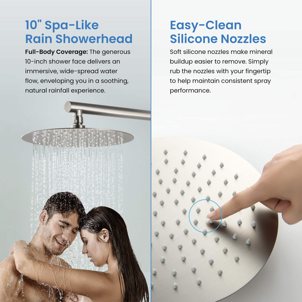 Halo 2-Function Pressure Balanced Complete Shower Faucet Set with Slide Bar - CSF-4019