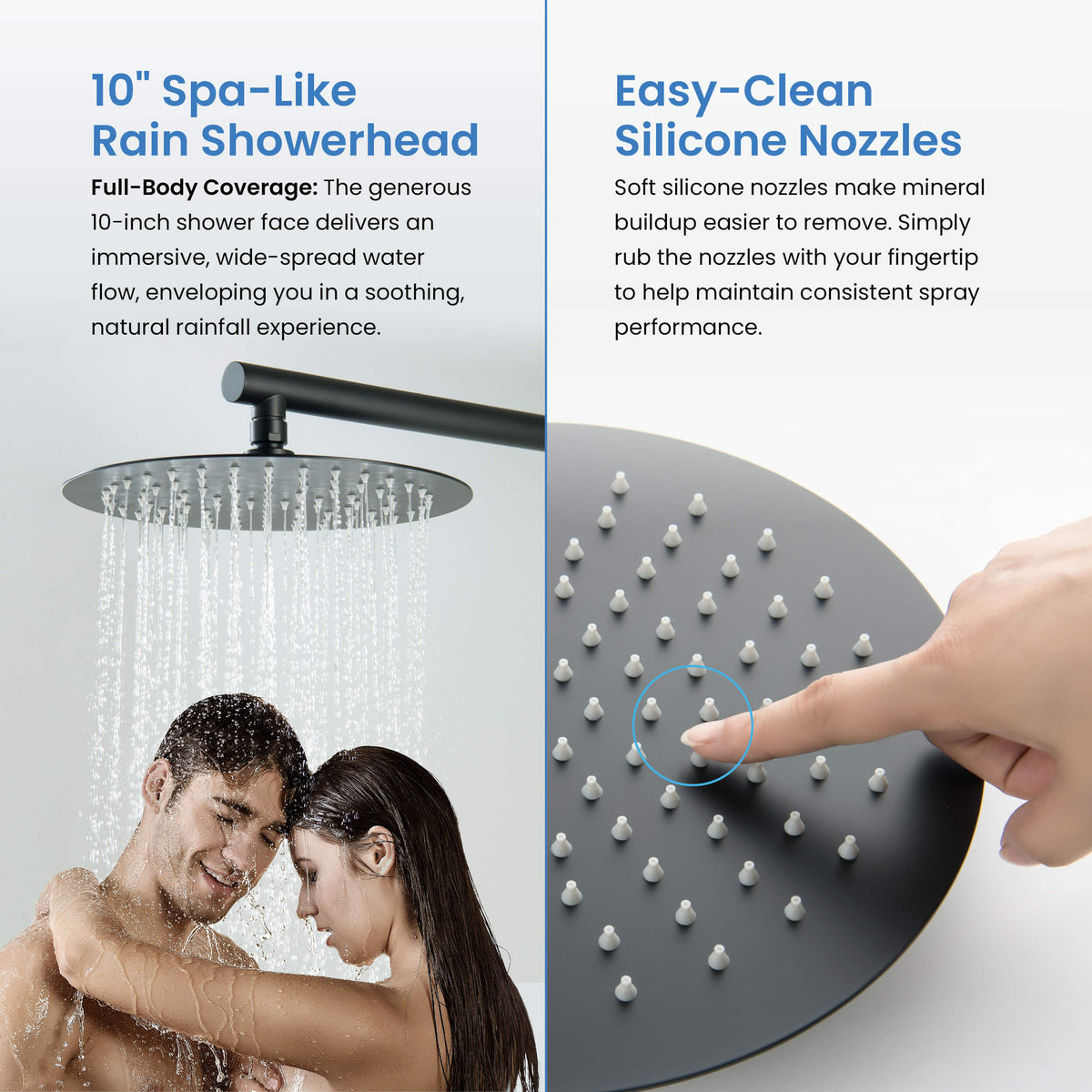 Halo 2-Function Pressure Balanced Complete Shower Faucet Set with Slide Bar - CSF-4019