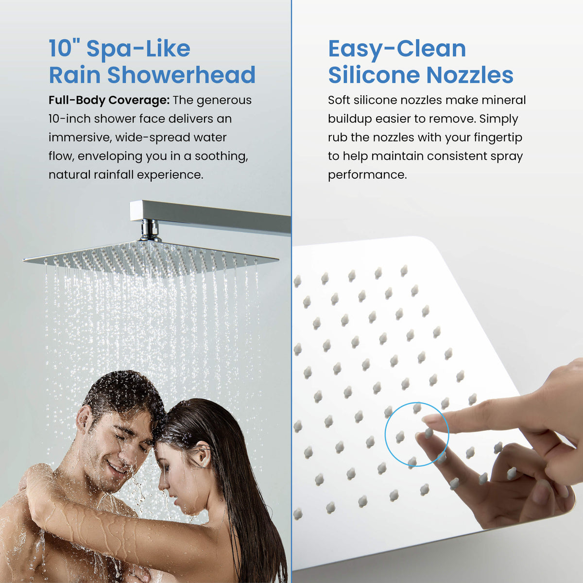 Quadra 2-Function Pressure Balanced Complete Shower Faucet Set with Slide Bar - CSF-4020