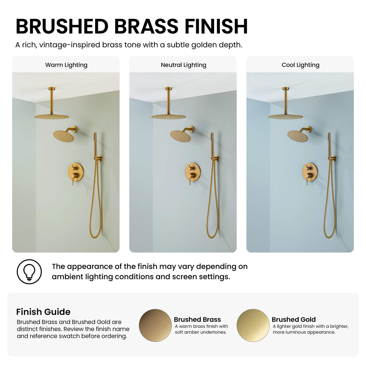 Halo 3-Function Pressure Balanced Complete Shower Faucet Set with Wall Mount, Ceiling Mount, and Handheld Shower Heads - CSF-4021