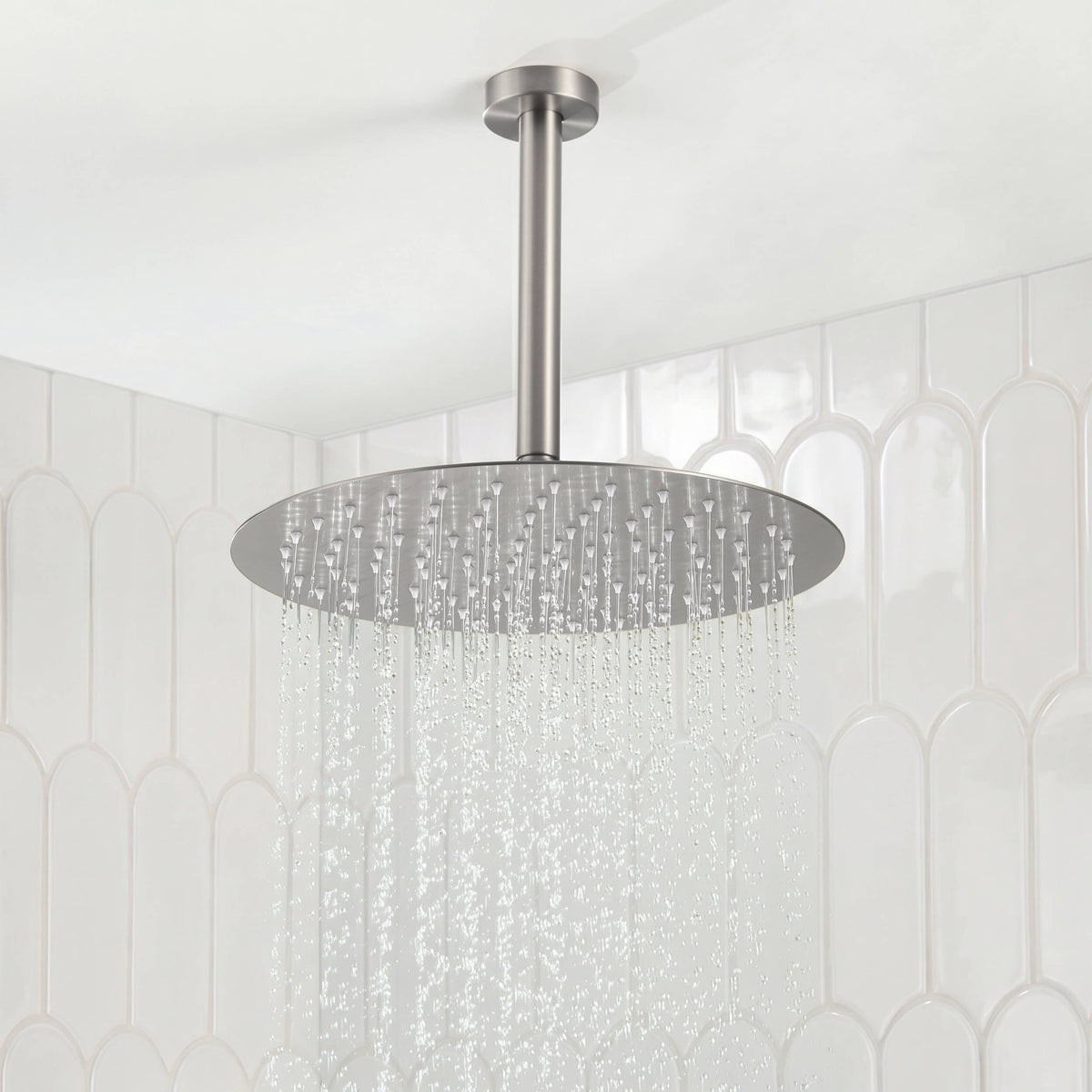 Halo 3-Function Pressure Balanced Complete Shower Faucet Set with Wall Mount, Ceiling Mount, and Handheld Shower Heads - CSF-4021