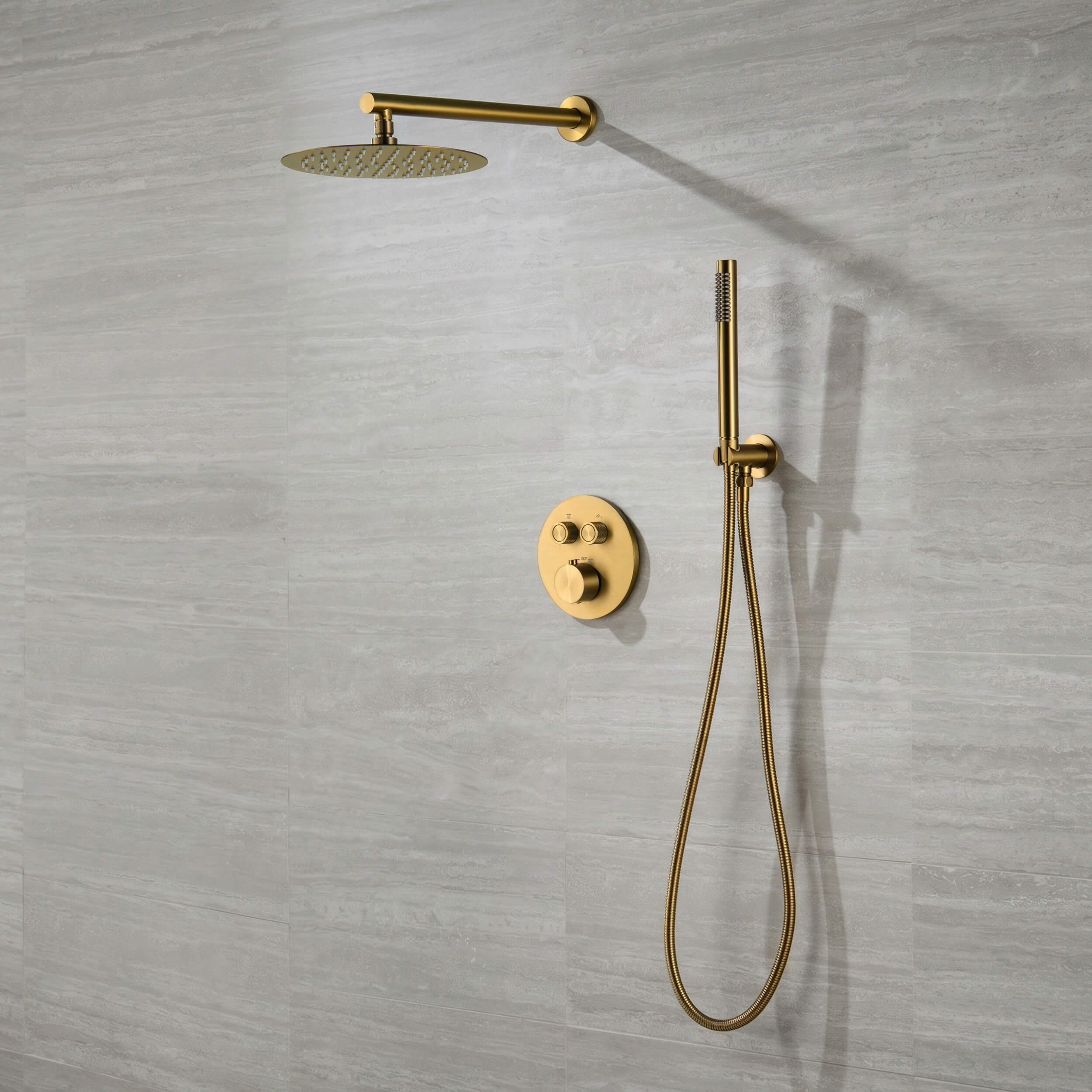 Halo 2-Function Thermostatic Complete Shower Faucet Set - CSF-4023