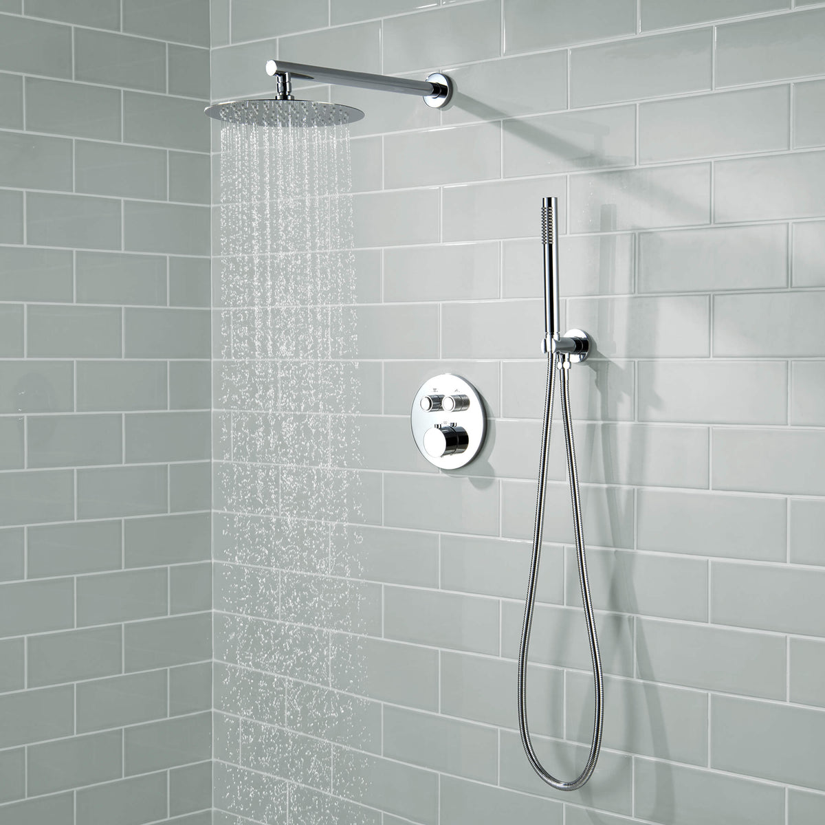 Halo 2-Function Thermostatic Complete Shower Faucet Set - CSF-4023