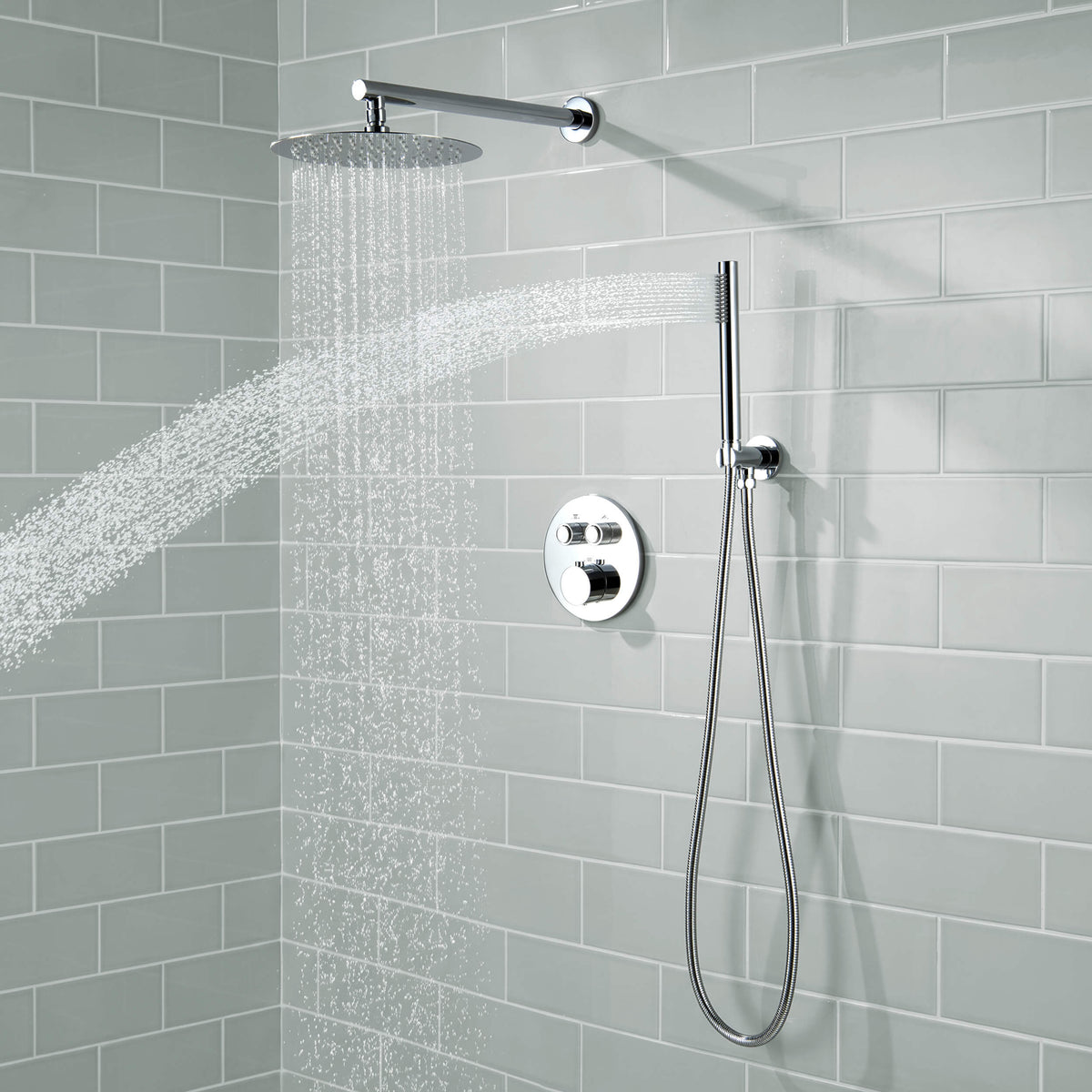 Halo 2-Function Thermostatic Complete Shower Faucet Set - CSF-4023