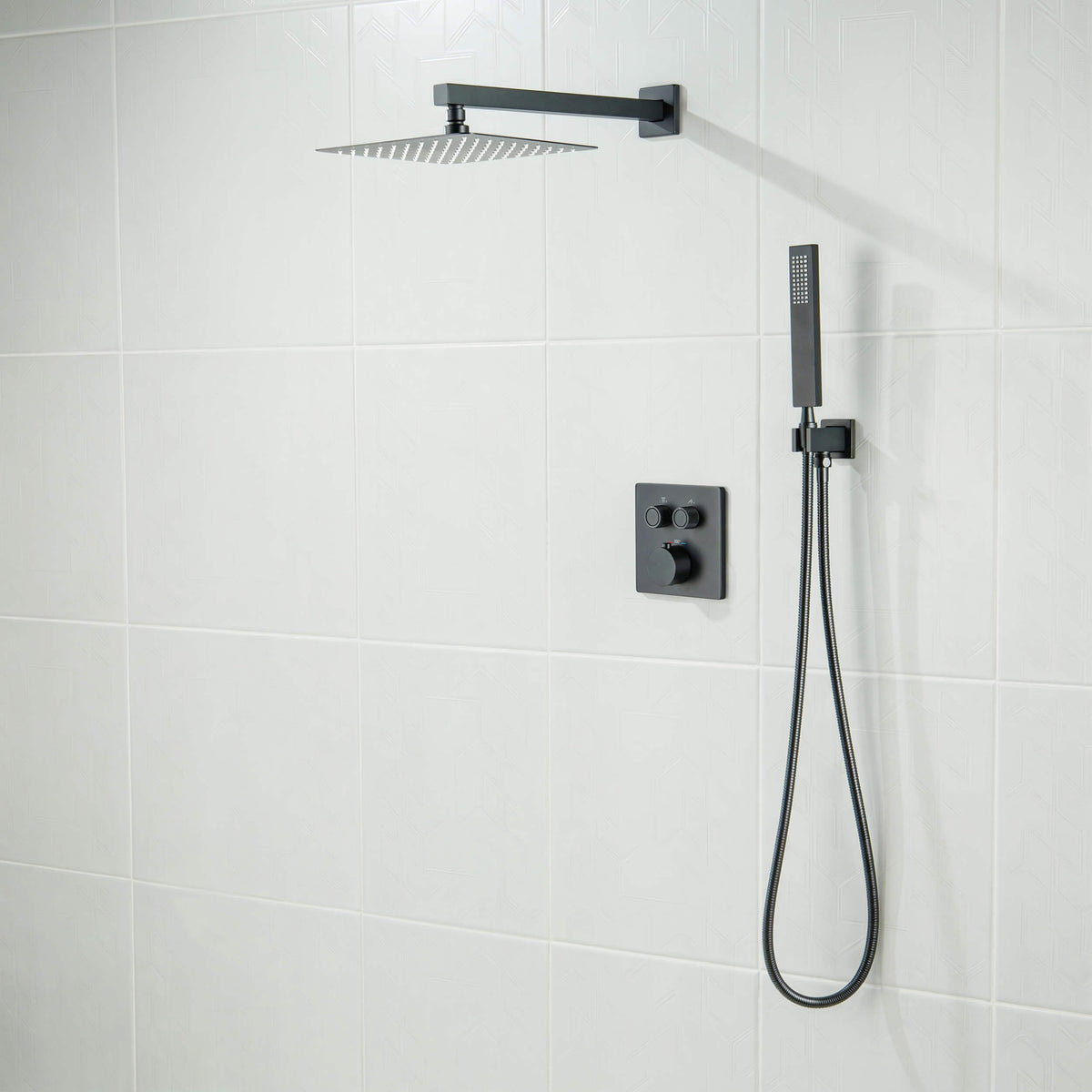 Quadra 2-Function Thermostatic Complete Shower Faucet Set - CSF-4024