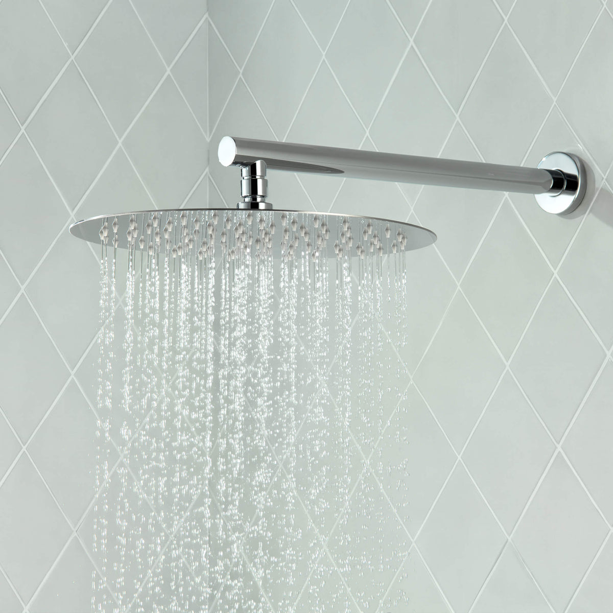 Halo 3-Function Thermostatic Complete Shower Faucet Set with Wall-Mount Rainshower, Handheld Shower, and Body Jets - CSF-4025