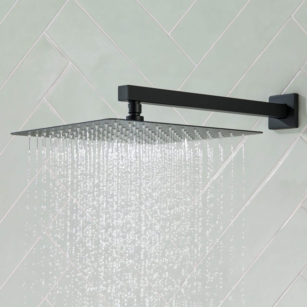 Quadra 3-Function Thermostatic Complete Shower Faucet Set with Wall-Mount Rainshower, Handheld Shower, and Body Jets - CSF-4026