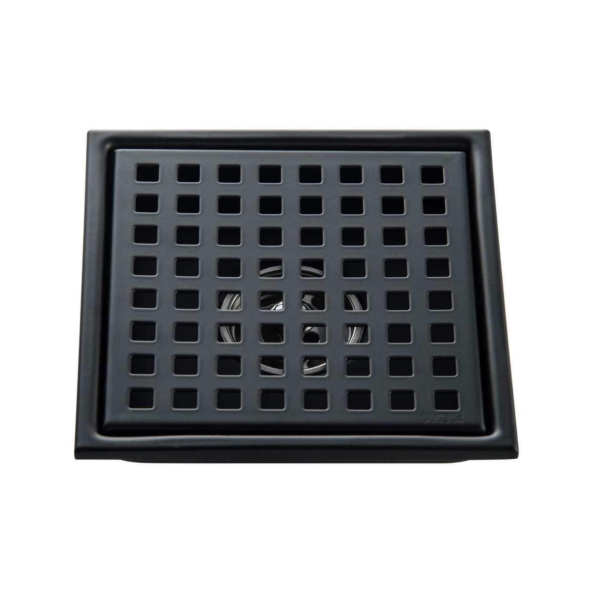 6 inch Square Shower Drain with Square Grid Grate - CFD-0602