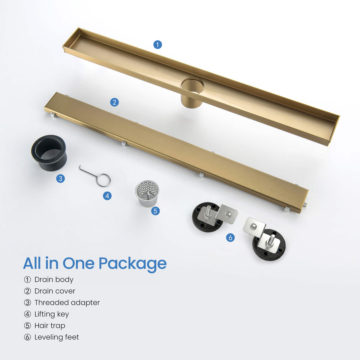 24 inch Tile-in Linear Shower Drain - CFD-2401