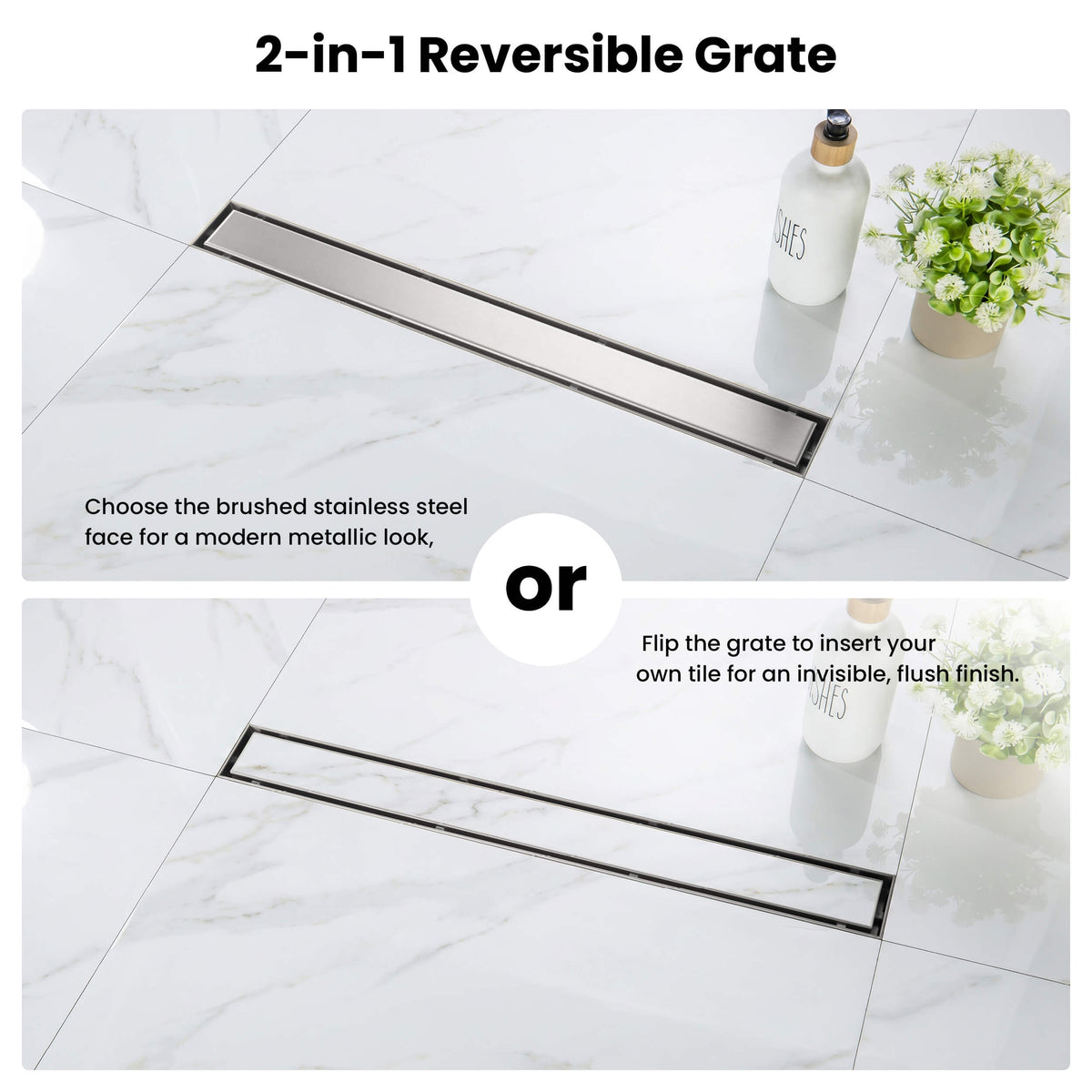 24 inch Tile-in Linear Shower Drain - CFD-2401