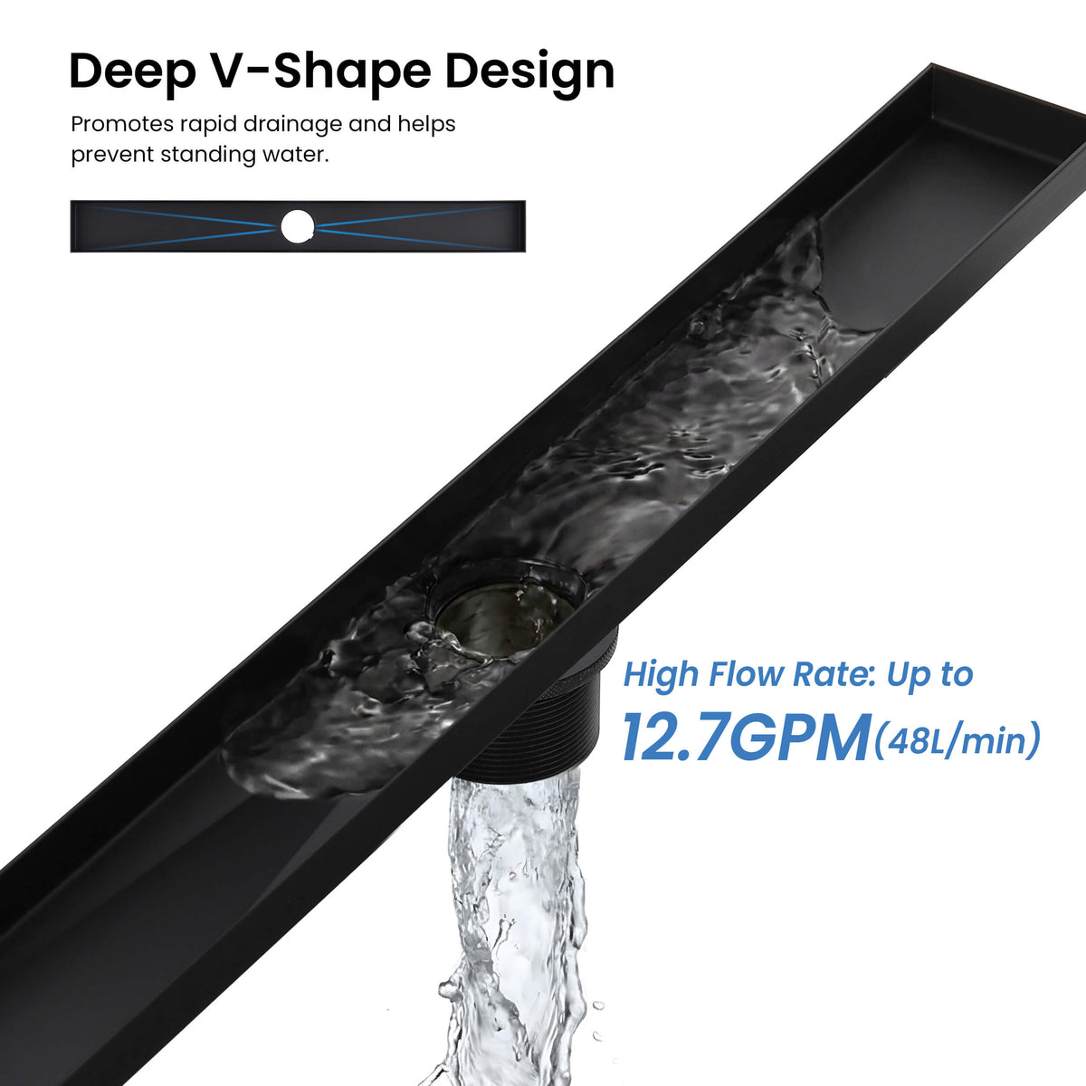 24 inch Tile-in Linear Shower Drain - CFD-2401