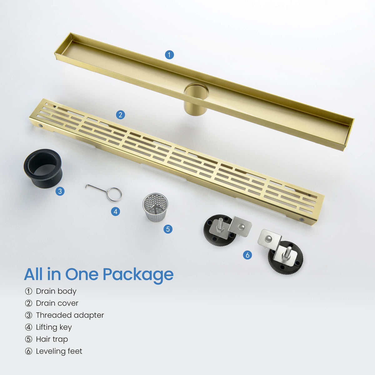 24 inch Linear Shower Drain - CFD-2402